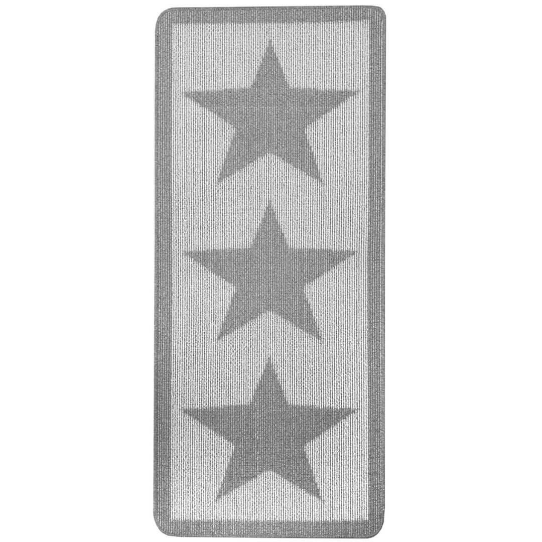 The Rugs Grey Star Washable Mat And Runner - 67X150 Cm