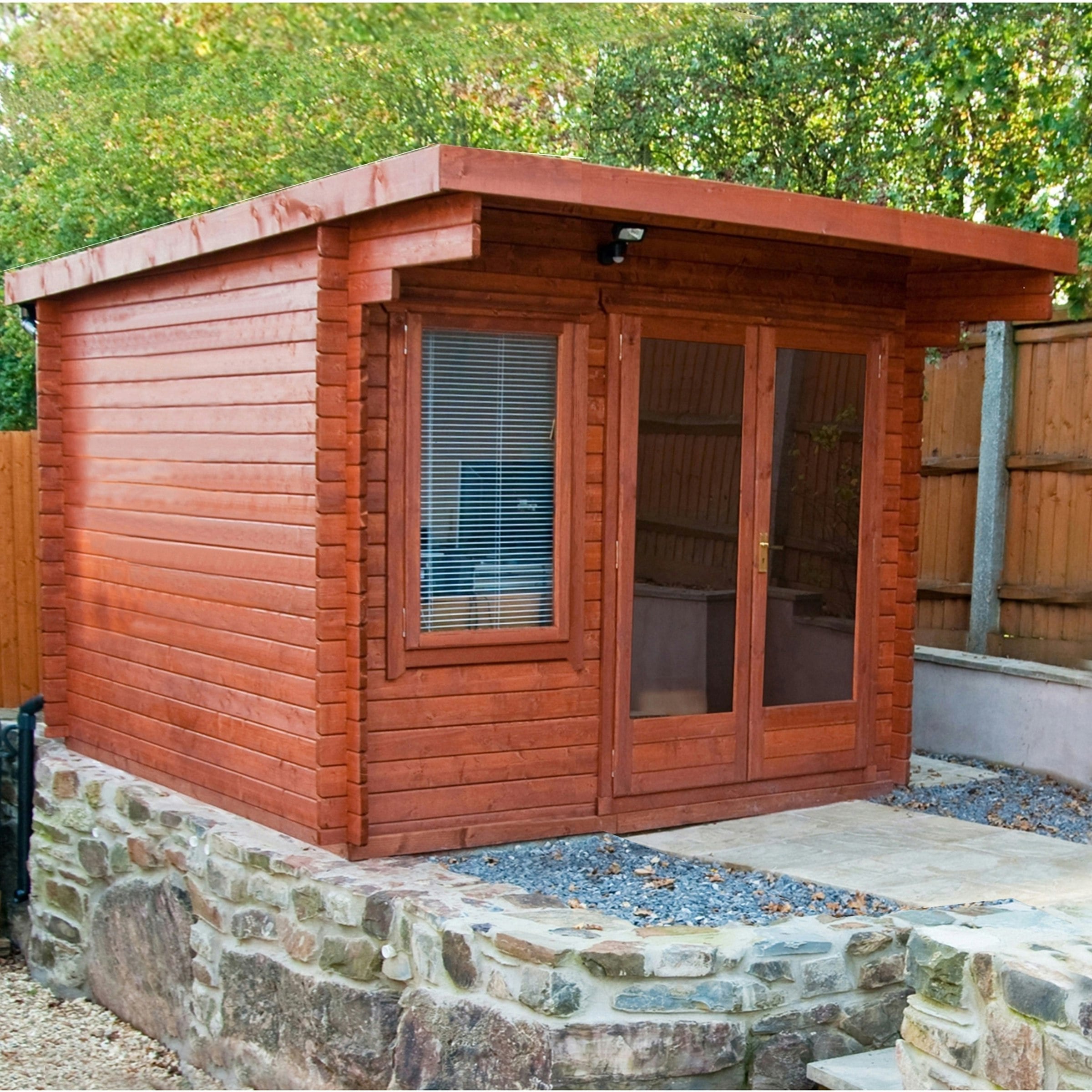 Shire 10x10 Belgravia Log Cabin 28mm Cladding
