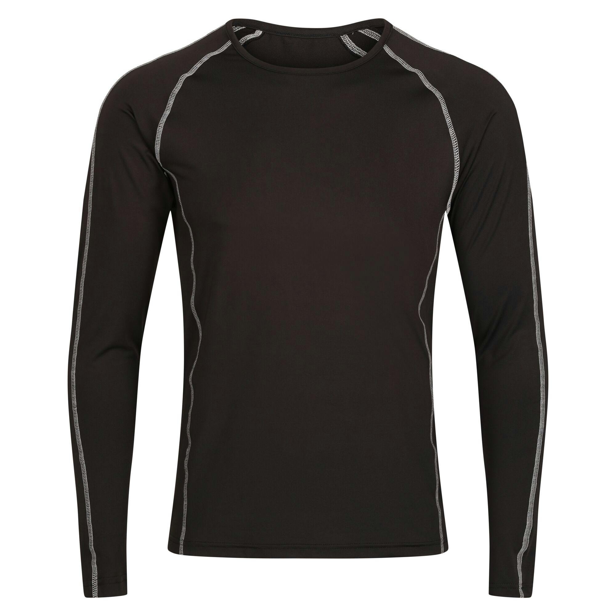 - Regatta Professional Mens Long-Sleeved Base Layer Top Black (Xxl) - Image 2