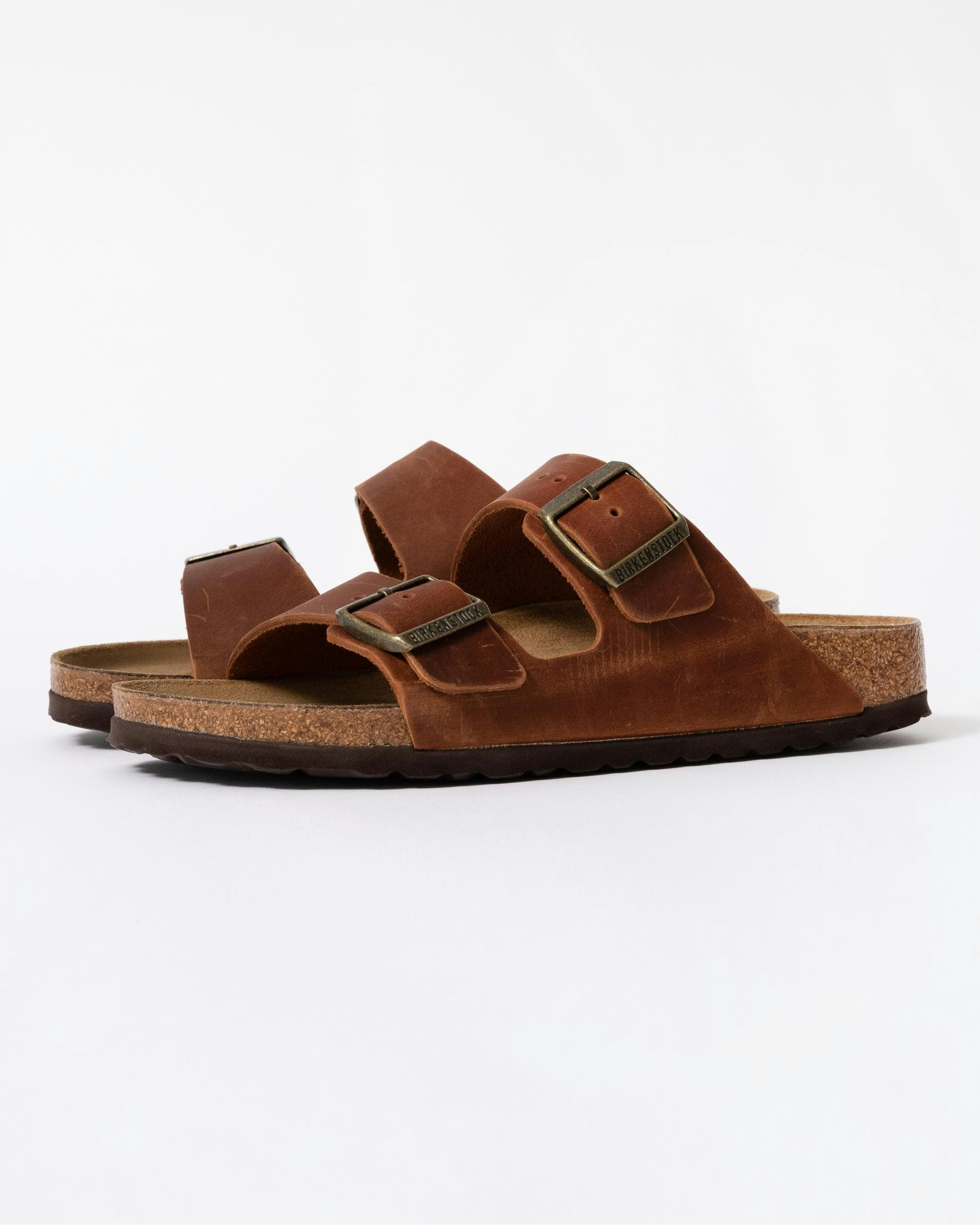 Birkenstock Women's Arizona Oiled Natural Leather Sandals - Cognac - Cognac - Uk7.5 Eu41 Narrow