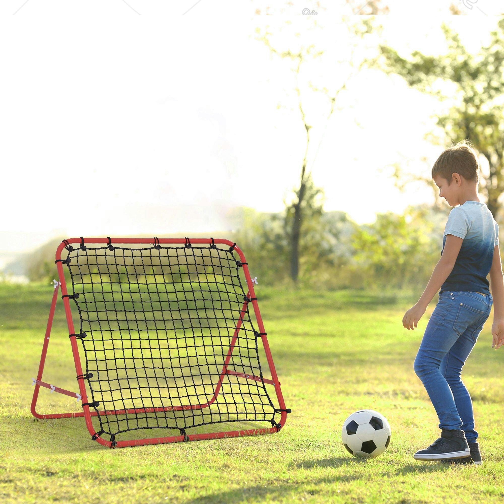 Sports Rebounder Net Football Baseball Training Practice Goal for Kids & Adults - Image 3