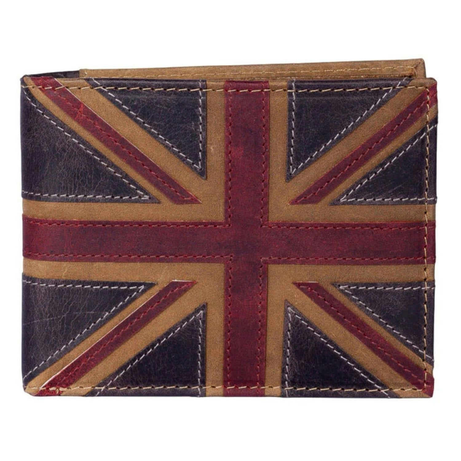 Mala Leather Men's Brown Union Jack Rfid Wallet – Soft Leather