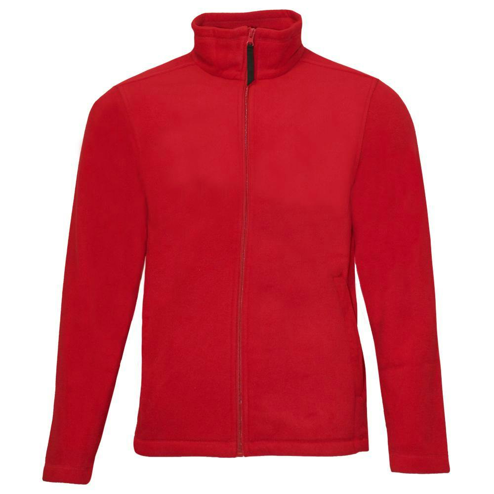 Regatta Men's Red Plain Micro Fleece Full Zip Jacket (Layer Lite) - Classic - 2XL - Classic