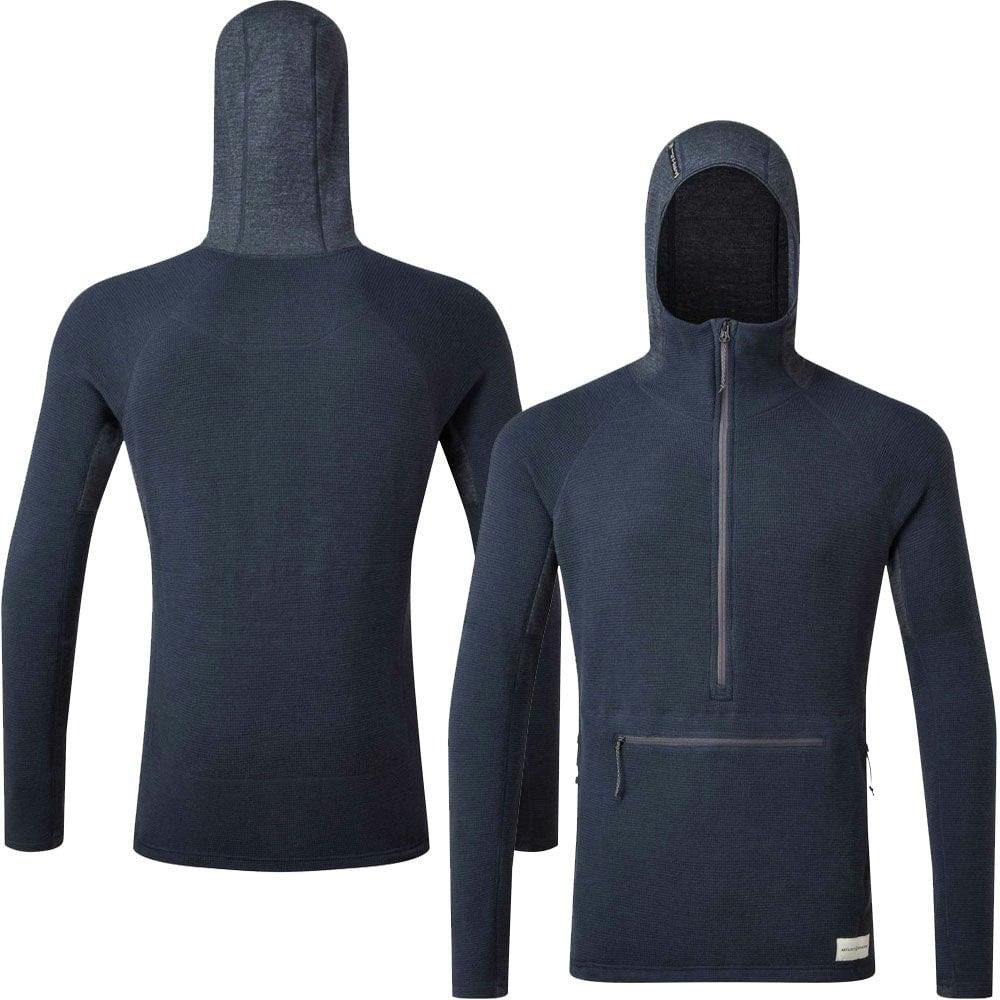 Artilect Men's Blue Sundown 250 Merino Wool Half Zip Mid Layer {Art-2211206} - Dusk - Large