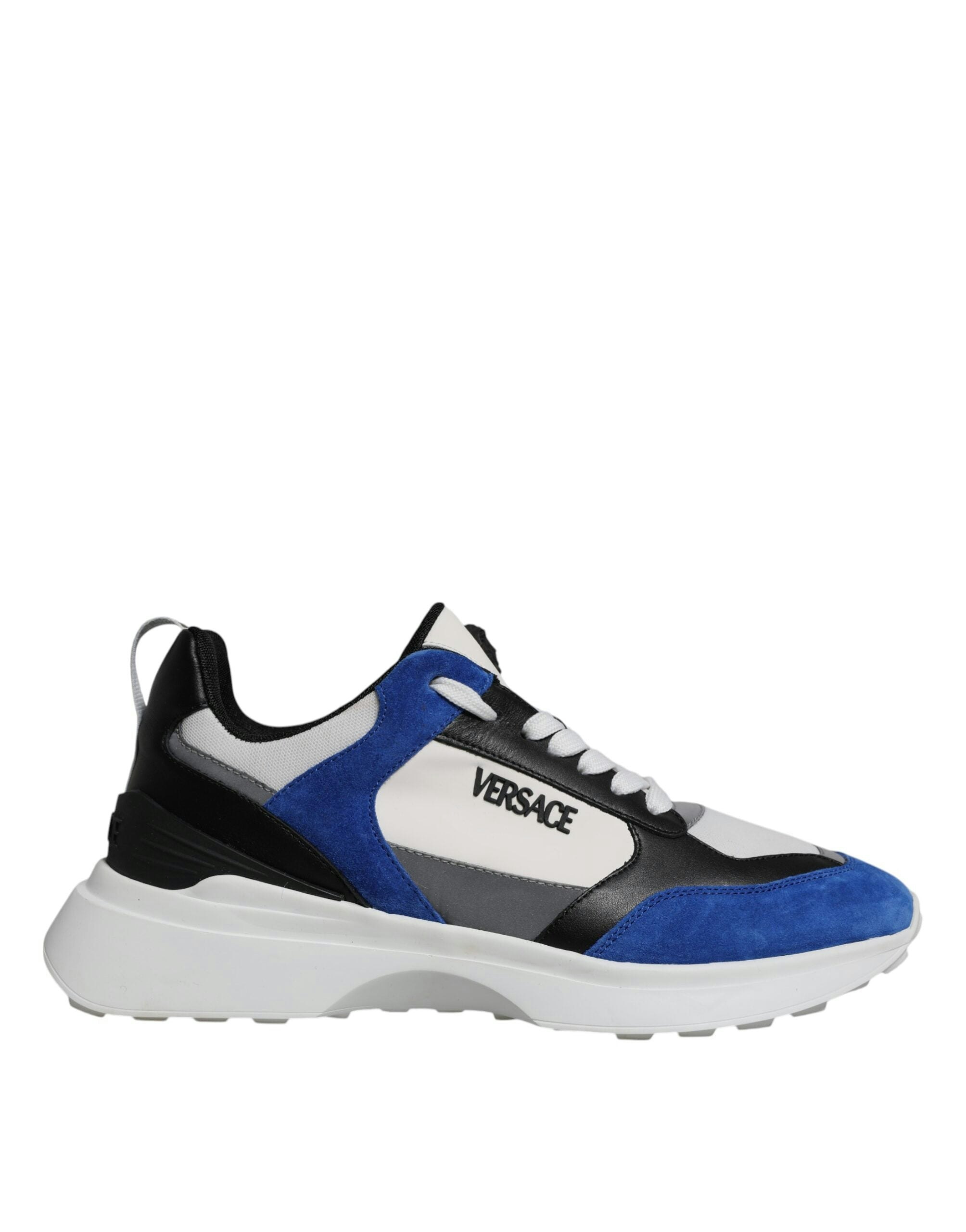 Versace Canvas Quad Fabric Medusa Low Top Sneakers With Rubber Sole - Multicolor Size 42 Eu