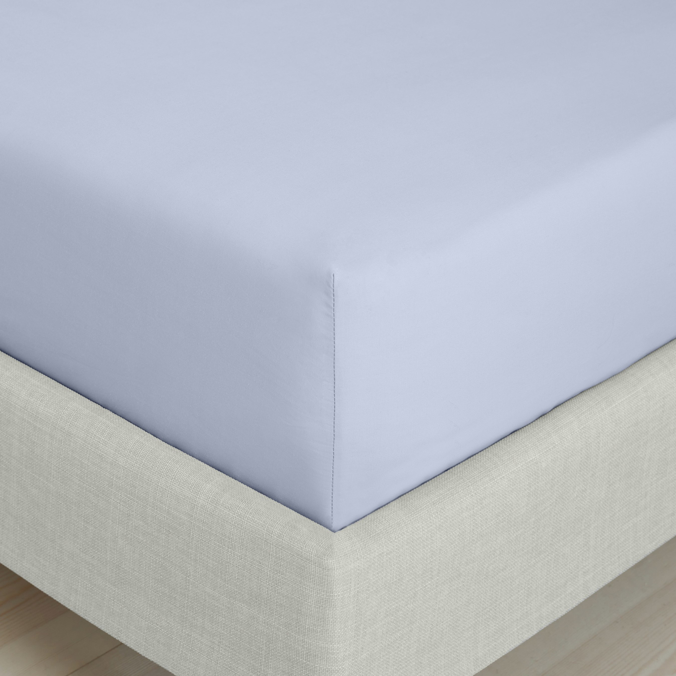 Bianca Lavender 200 Thread Count Cotton Percale Extra Deep Fitted Sheet - Super King