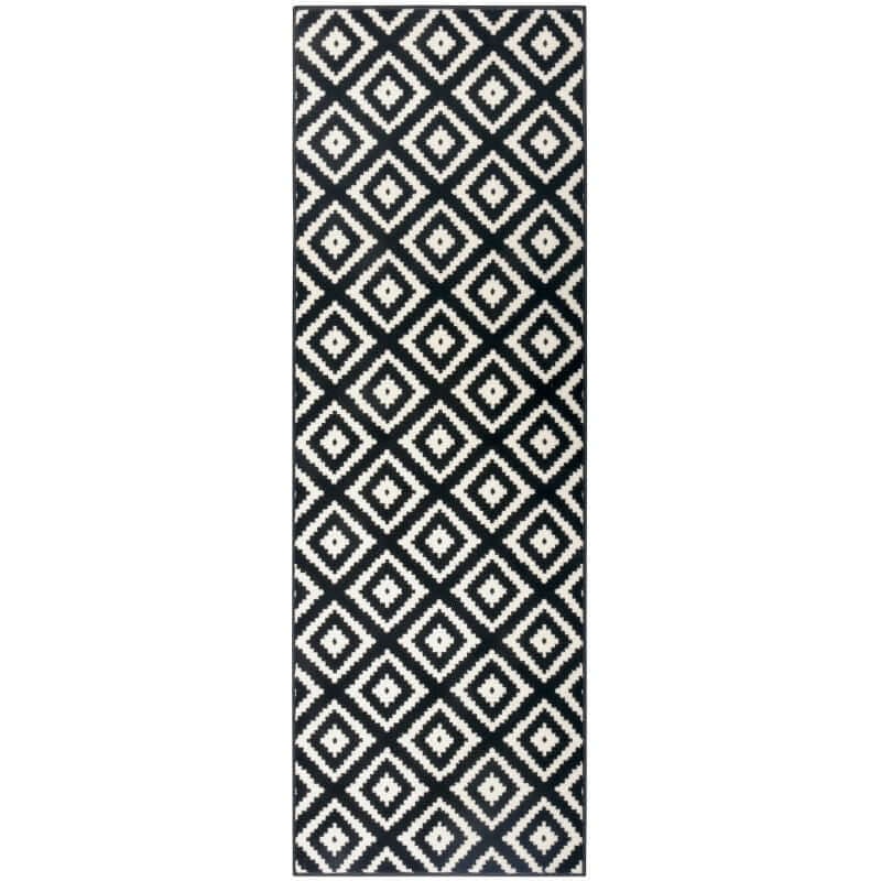 Hanse Home Black/White Velours Geometric Design & - 80X200 Cm