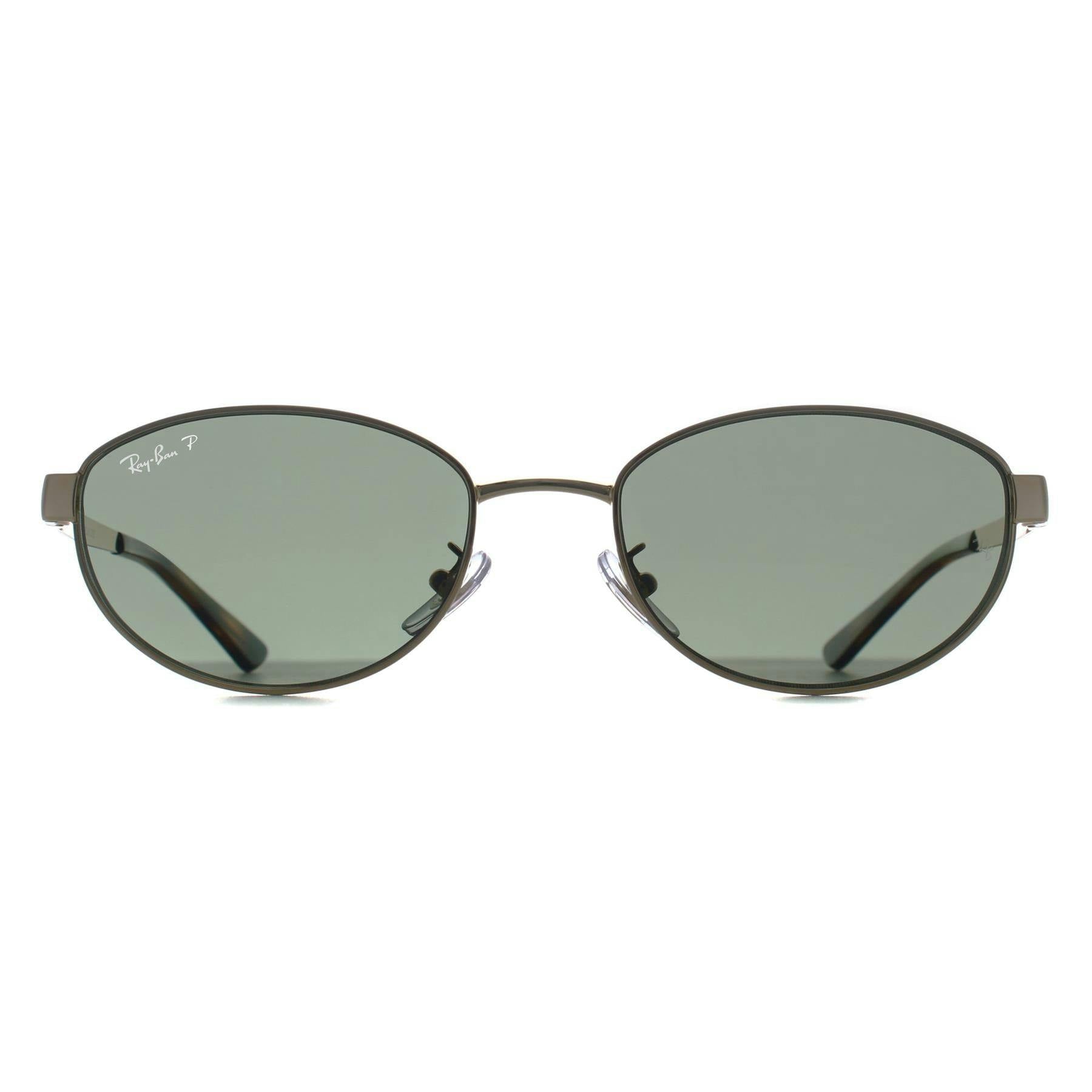 Ray-Ban Ray Ban 0Rb3774D Oval Sunglasses, Gold, Women - Image 6