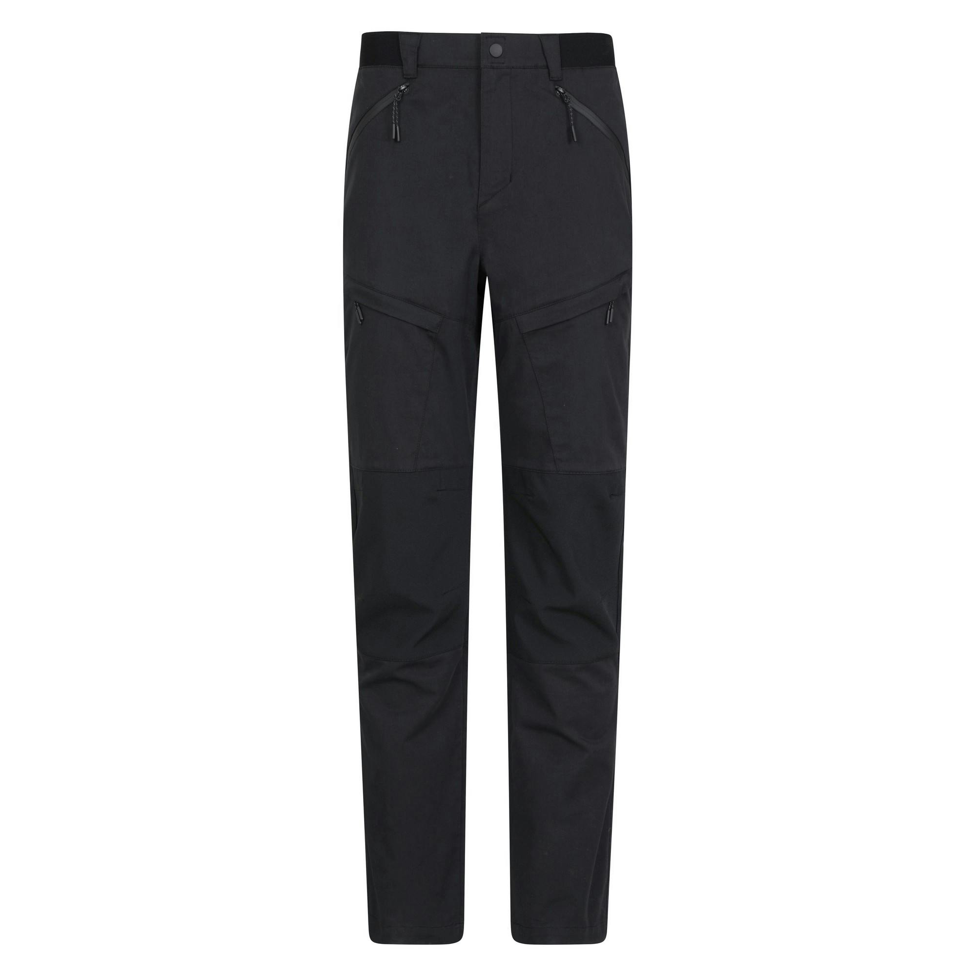 Mountain Warehouse Men's Black Jungle Trekking Trousers - 28R - 60% Cotton/40% Elastomultiester