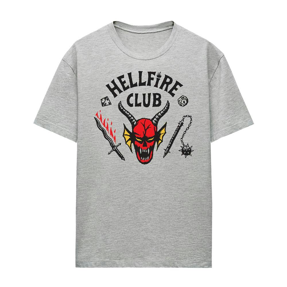 Stranger Things Women's Hellfire Club T-Shirt - Athletic Heather - Xxl - Athletic Heather