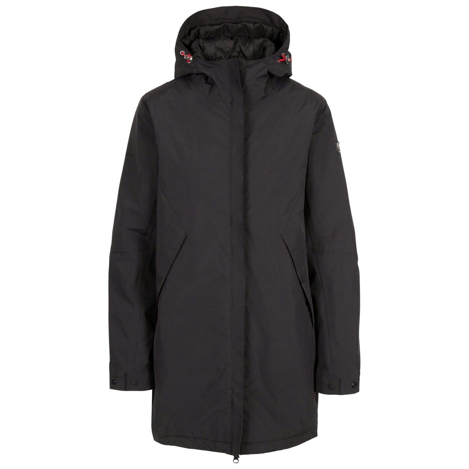 Trespass Women's Black / Overcast Tp75 Waterproof Jacket - M - 100% Polyamide Pu Coating