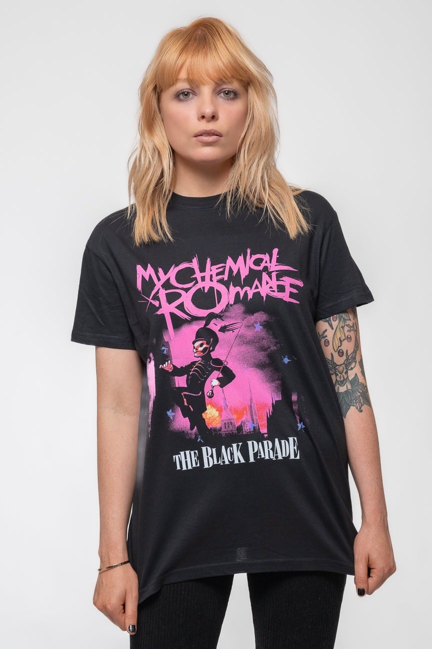 Paradiso Clothing Unisex Black Paradiso My Chemical Romance Parade March T Shirt - Xl