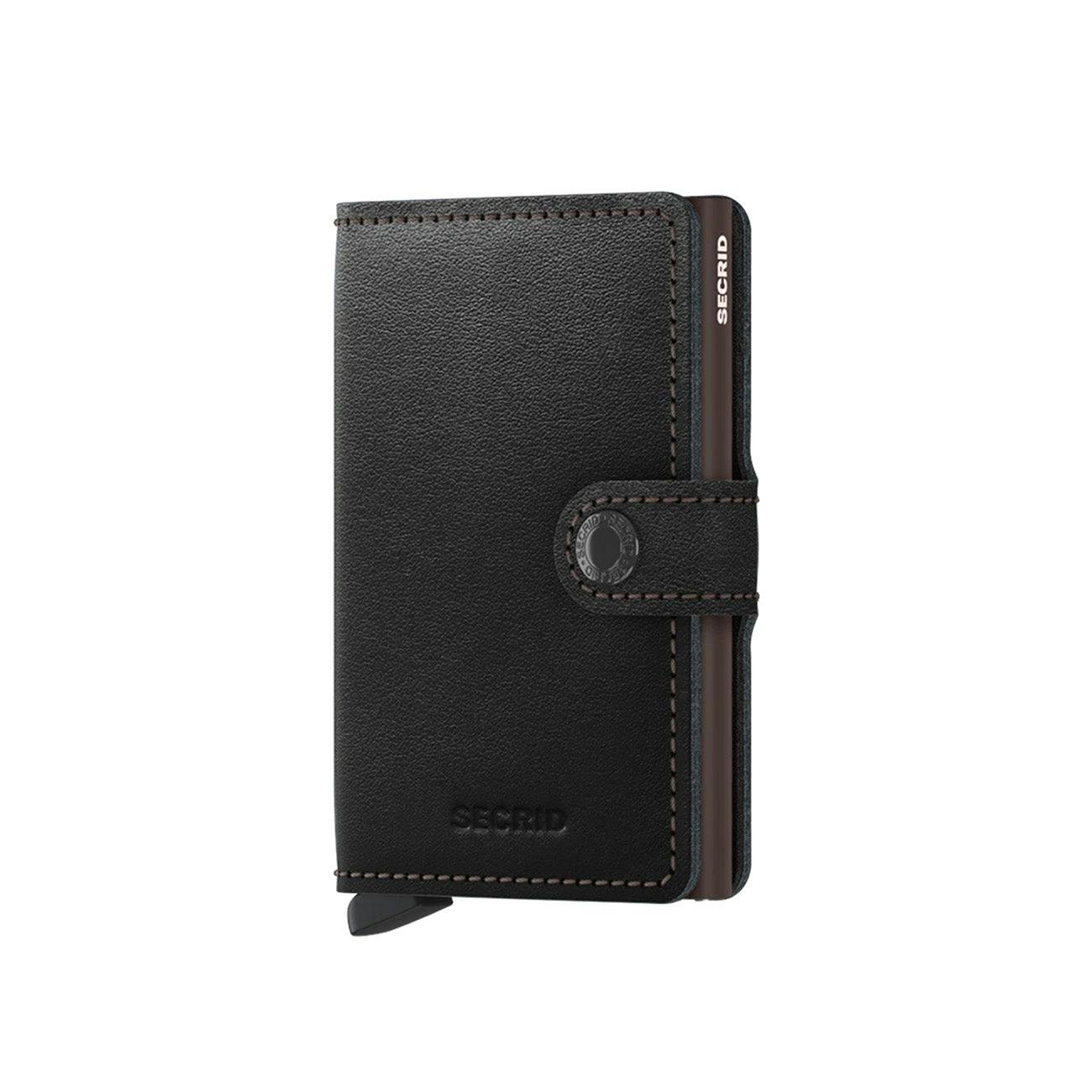 Secrid Black/Brown Mini Wallet Original Leather