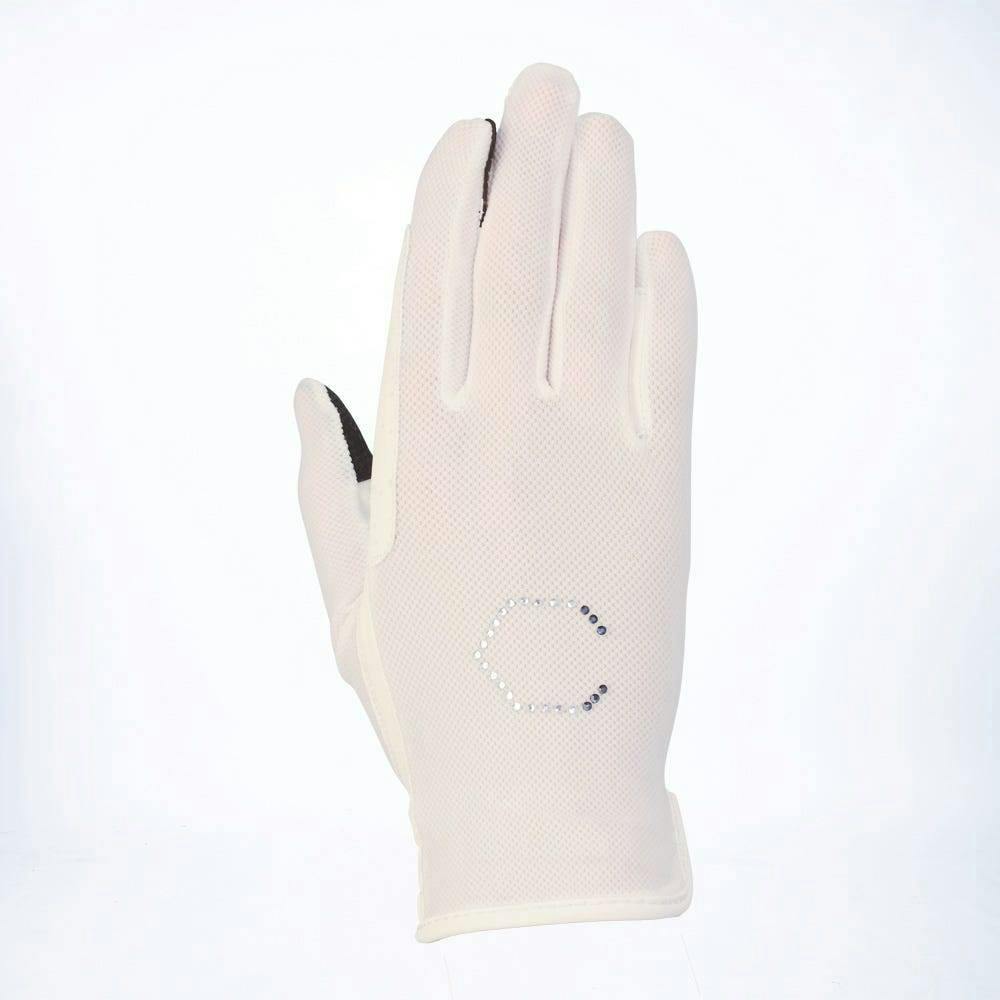 Coldstream Unisex White Adult Lintlaw Summer Riding Gloves - Xl