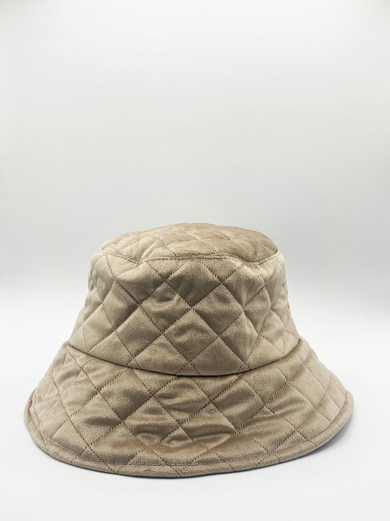 Svnx Beige Quilted Bucket Hat
