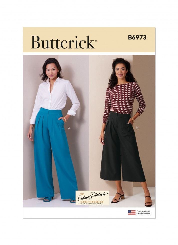 Butterick Women's Sewing Pattern 6973, Trousers For K5 (8-10-12-14-16) - Intermediate - K5 (8-10-12-14-16)