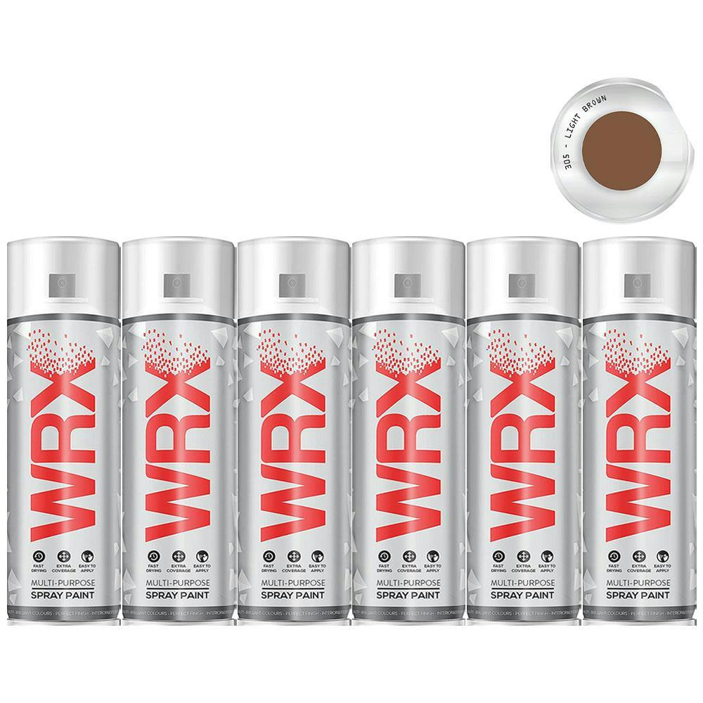WRX 12 X Spray Paint 400 ml - Light Brown 305 RAL 8003 - Image 7