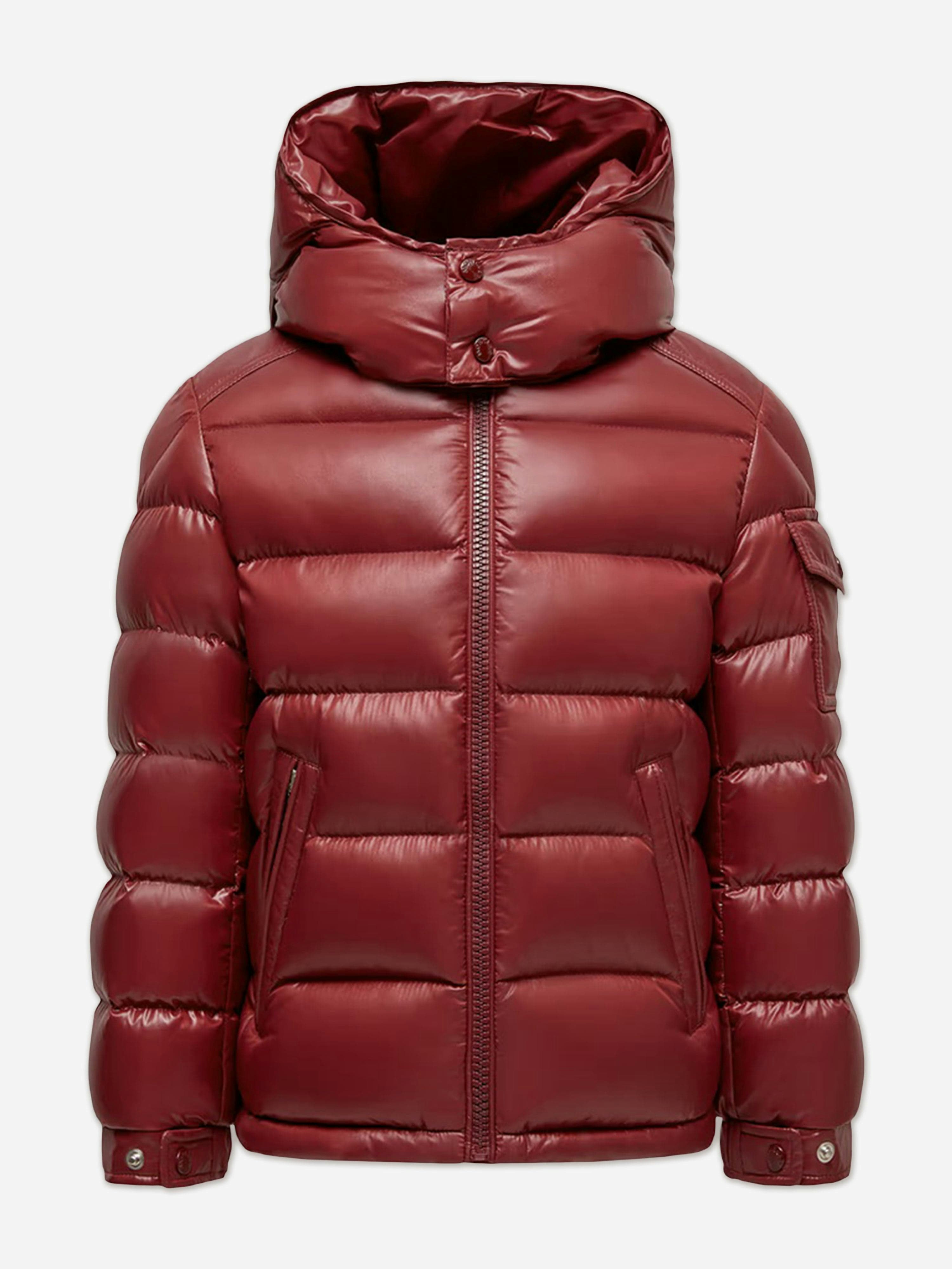 Moncler Enfant Boys Red Kids Down Padded Maya Jacket In - 4 Yrs