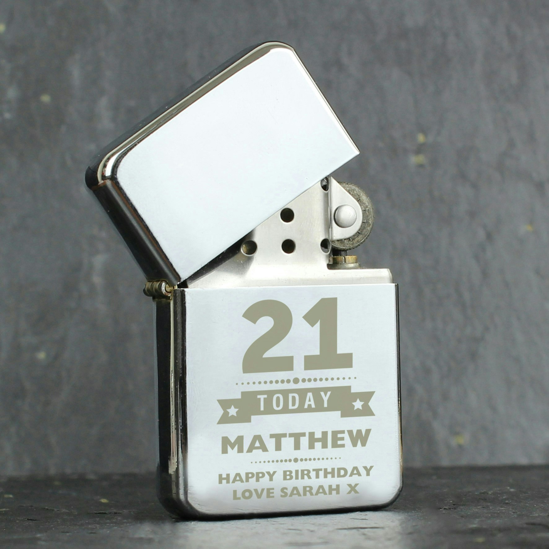 Personalised Memento Company Personalised Birthday Star Lighter