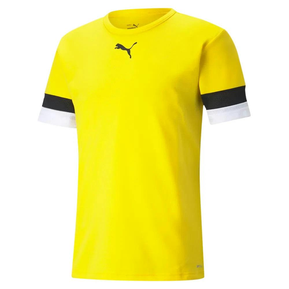 Puma Men's Yellow Teamrise T Shirt Drycell Football Jersey 704932 - S