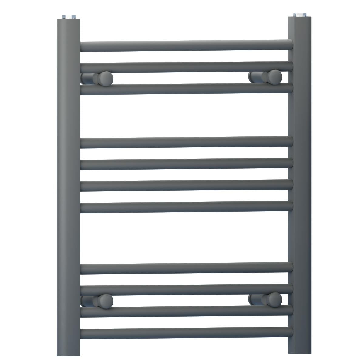 Myhomeware Anthracite/Grey 500Mm X 600Mm Heated Bathroom Towel Rail Radiator For Central Heating Elegant Designer In Uk