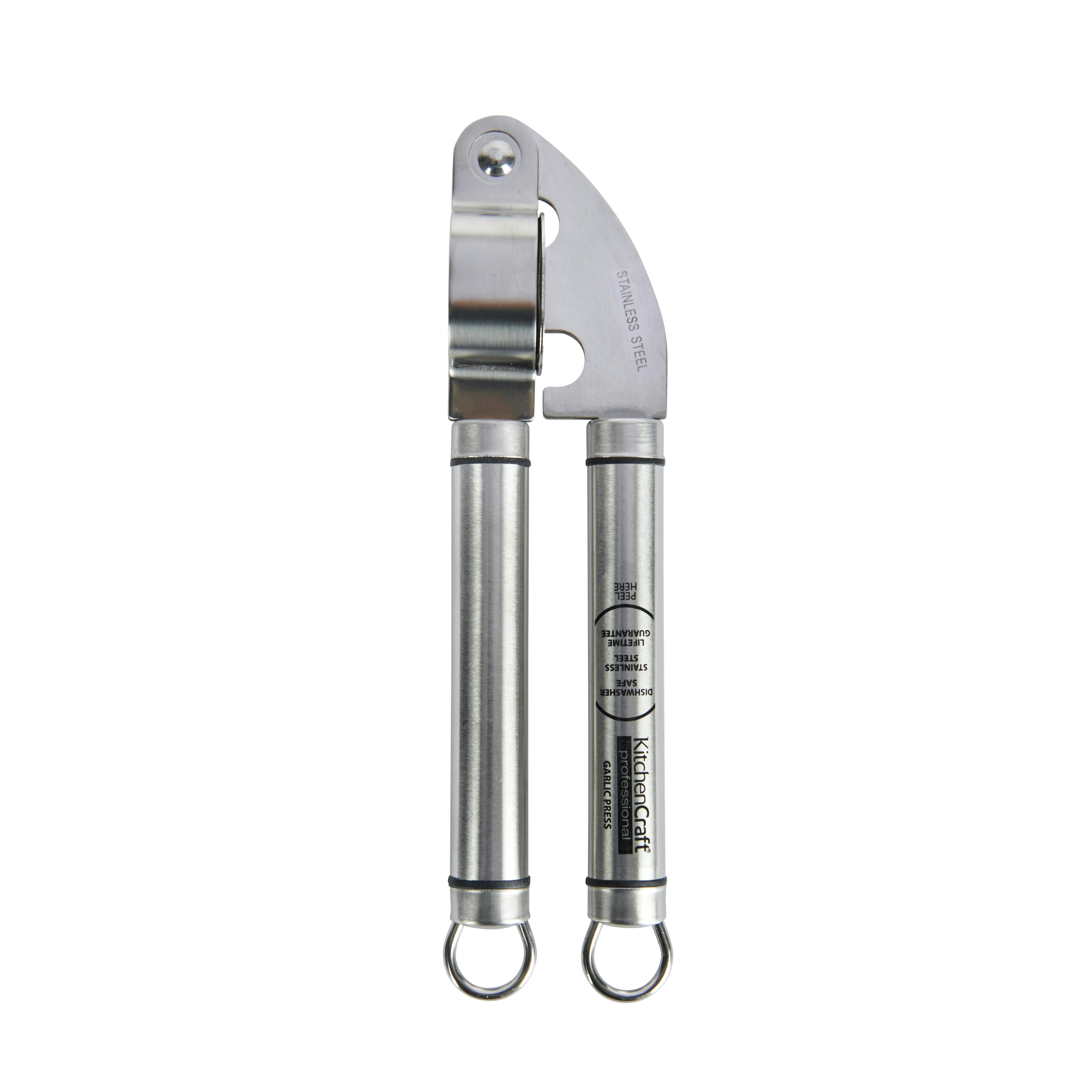 KitchenCraft Professional Stainless Steel Garlic Press with Smooth Hanlde - Image 5