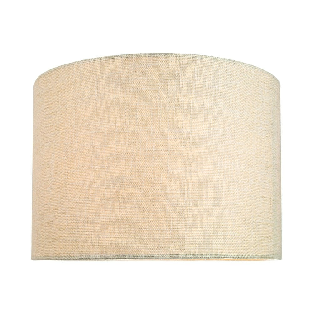 Rackhams Cream Contemporary And Sleek 10 Inch Linen Fabric Drum Lamp Shade 60W Maximum