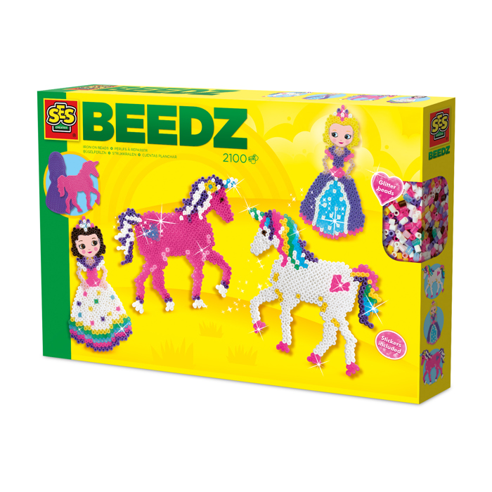 Ses Creative Iron On Beads - Unicorns And Princesses