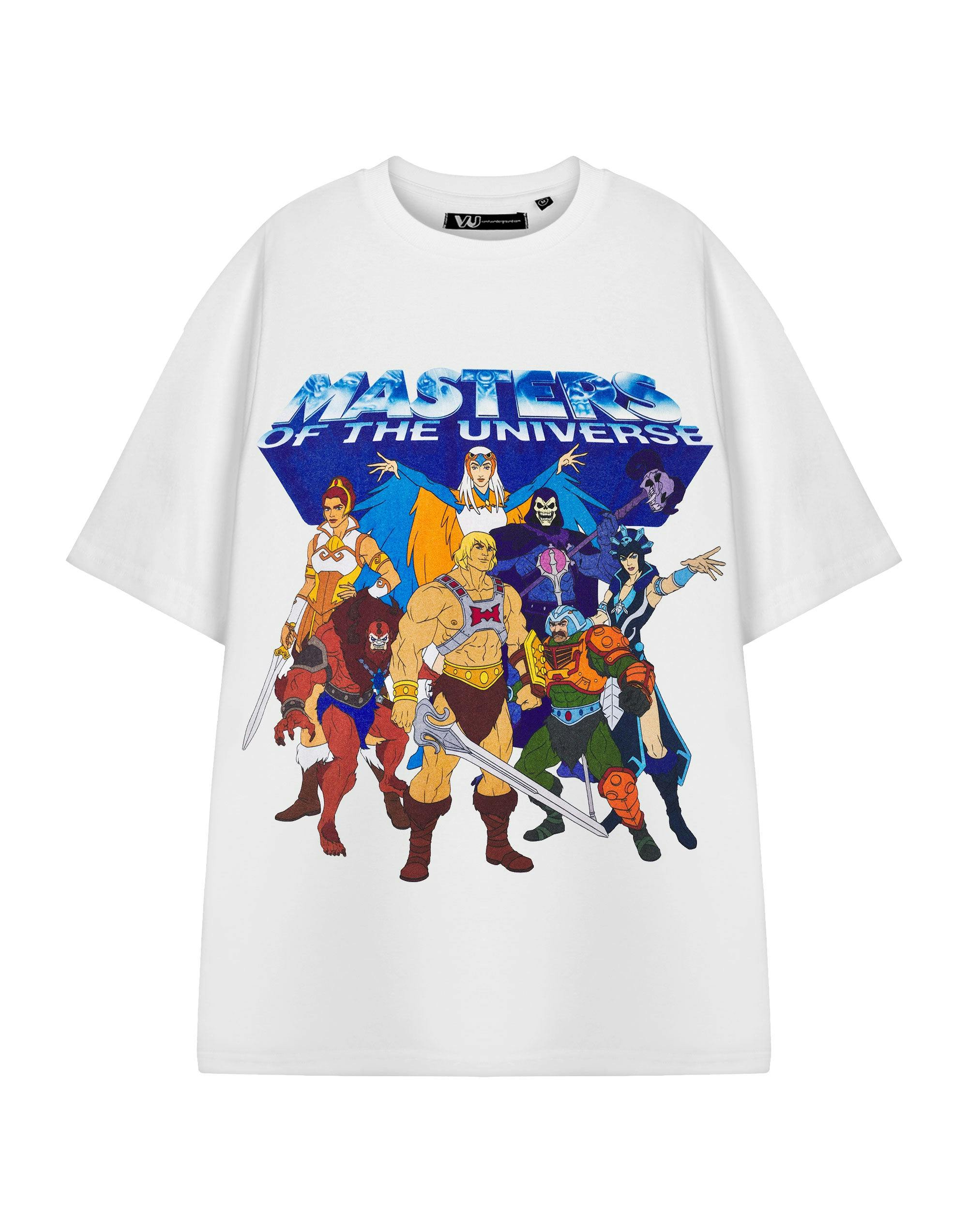 Vanilla Underground Unisex White Masters Of The Universe Group Short Sleeved T-Shirt - X-Large