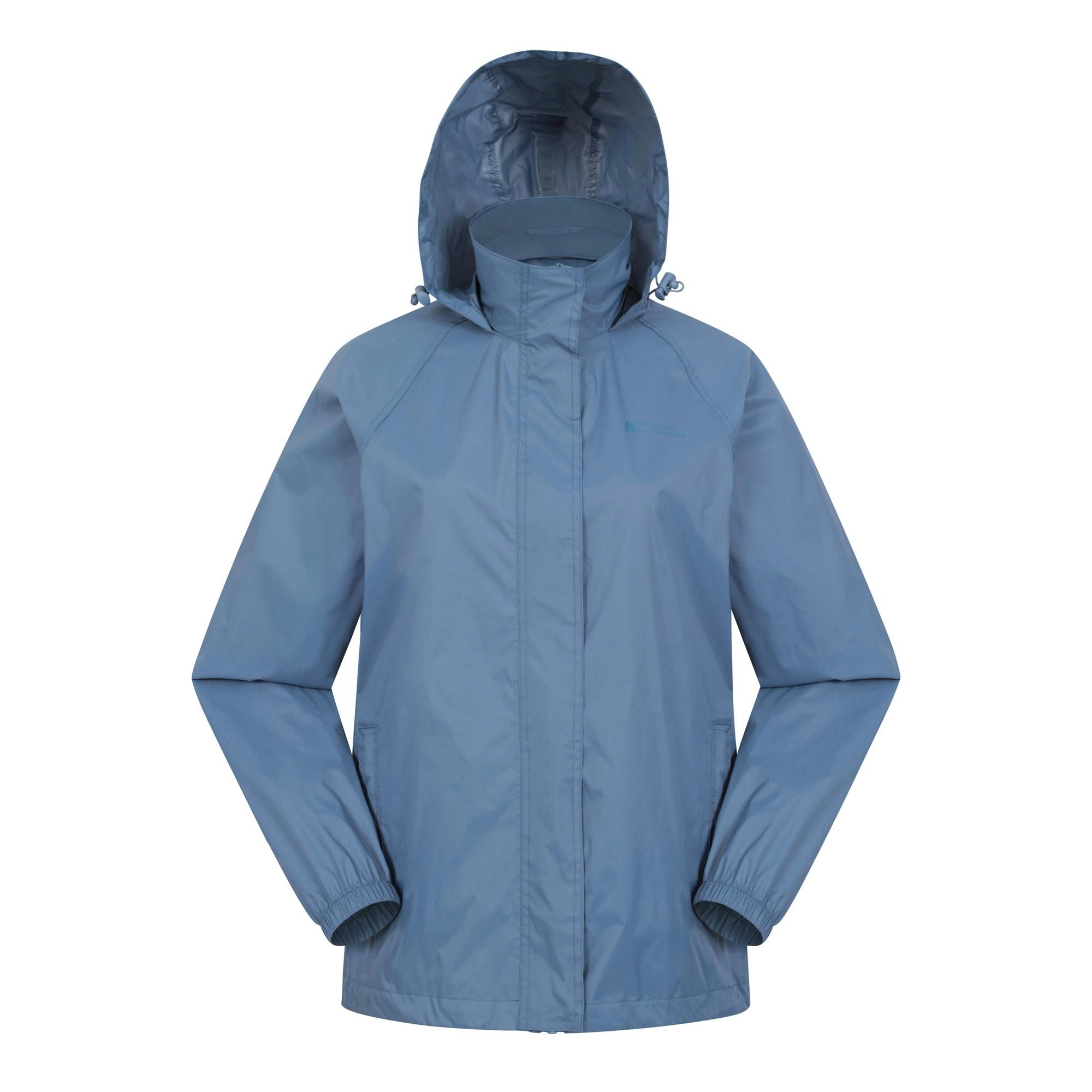 Mountain Warehouse Women's Blue Pakka Ii Waterproof Jacket - 18 Uk - 100% Polyester