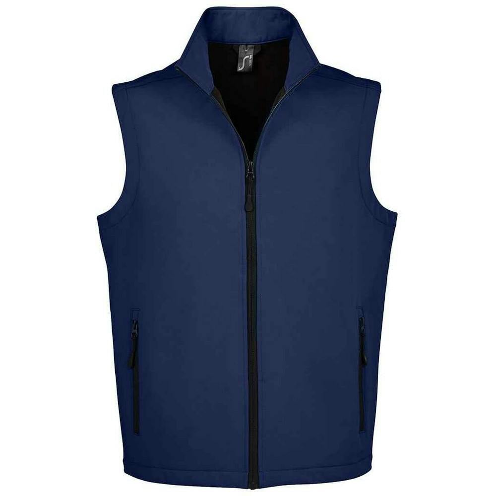 Sols Men's Race Softshell Body Warmer - French Navy - 3XL - French Navy - 100% Mixed