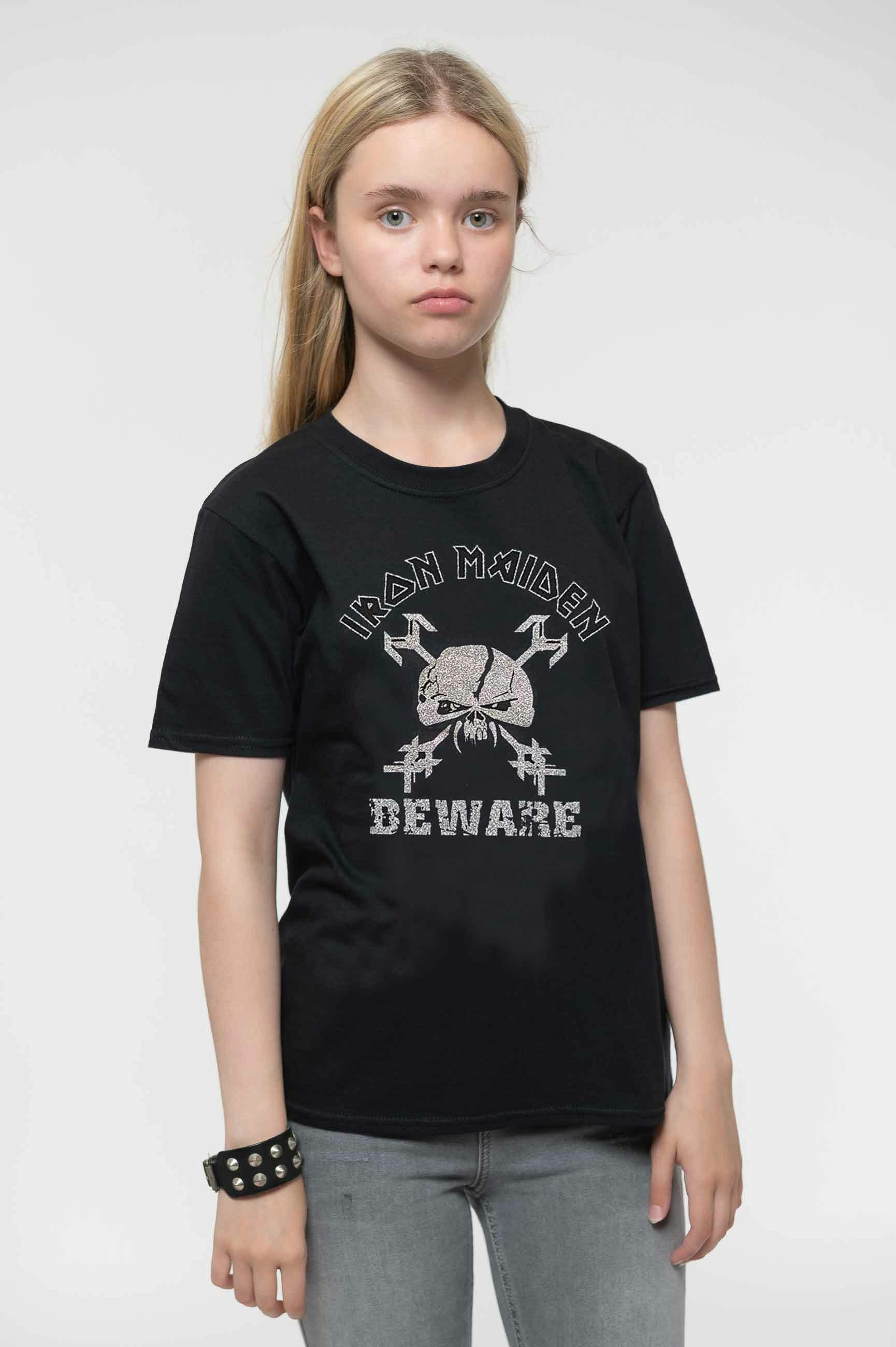 Paradiso Clothing Black Iron Maiden Kids Beware Tee - XX-Large (12/13 Yrs)