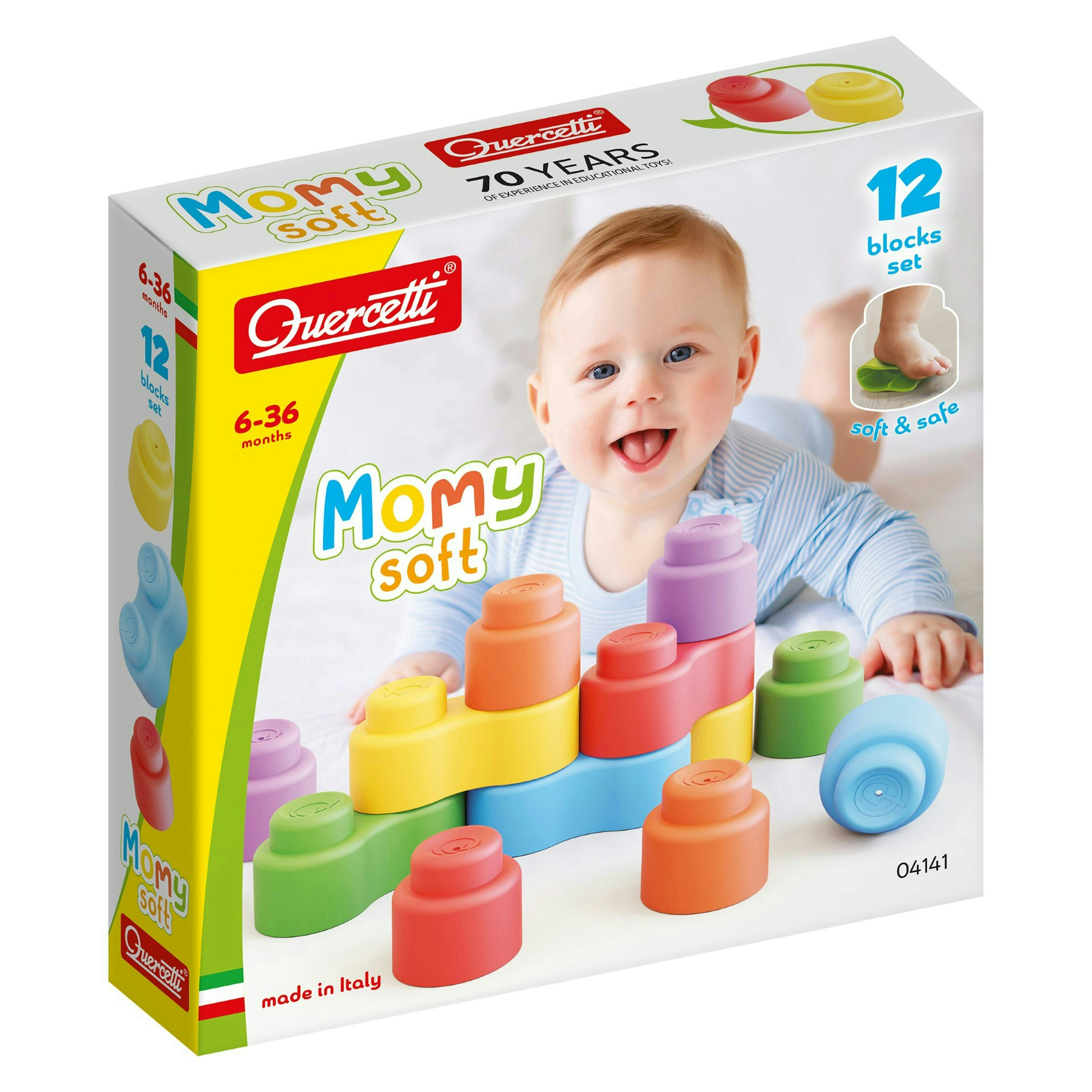 Quercetti Momy Soft - 12 Blocks