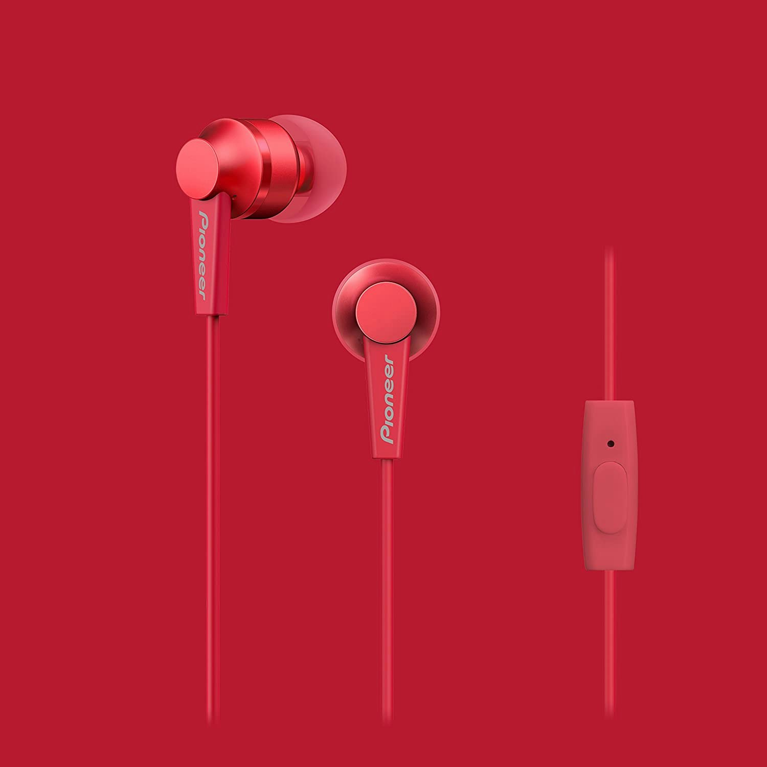Pioneer Red Se-C3t-W In-Ear Headphones
