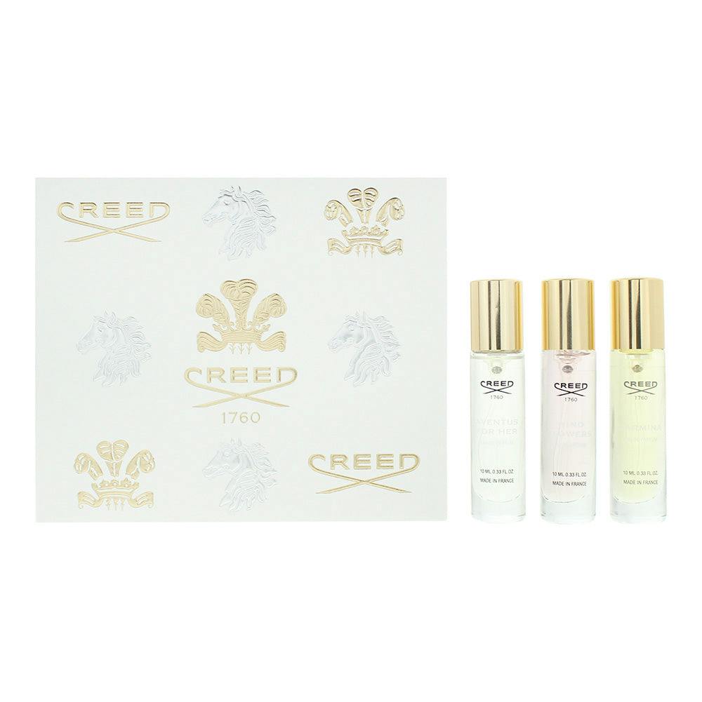 Creed Green/Amber/Orange Piece Gift Set: Aventus For Her Eau De Parfum 10Ml -Carmina Eau De Parfum 10Ml - Wind Flowers Eau De Parfum 10Ml