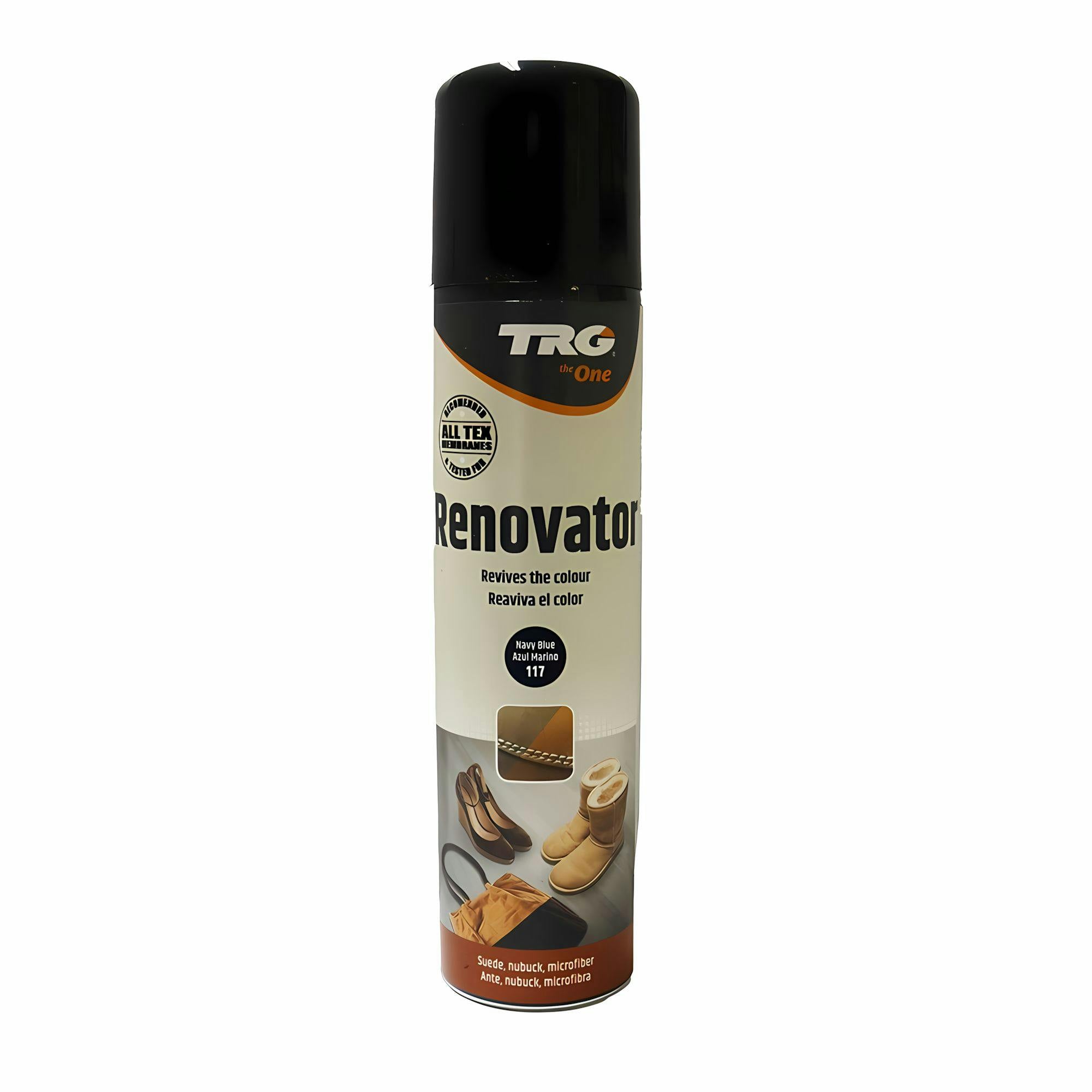 Rackhams Blue Suede Renovator - Colour Restoration For Shoes And Boots 250Ml - Navy