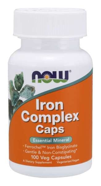Now Foods , Iron Complex Caps, 100 Veg Capsules - Image 5