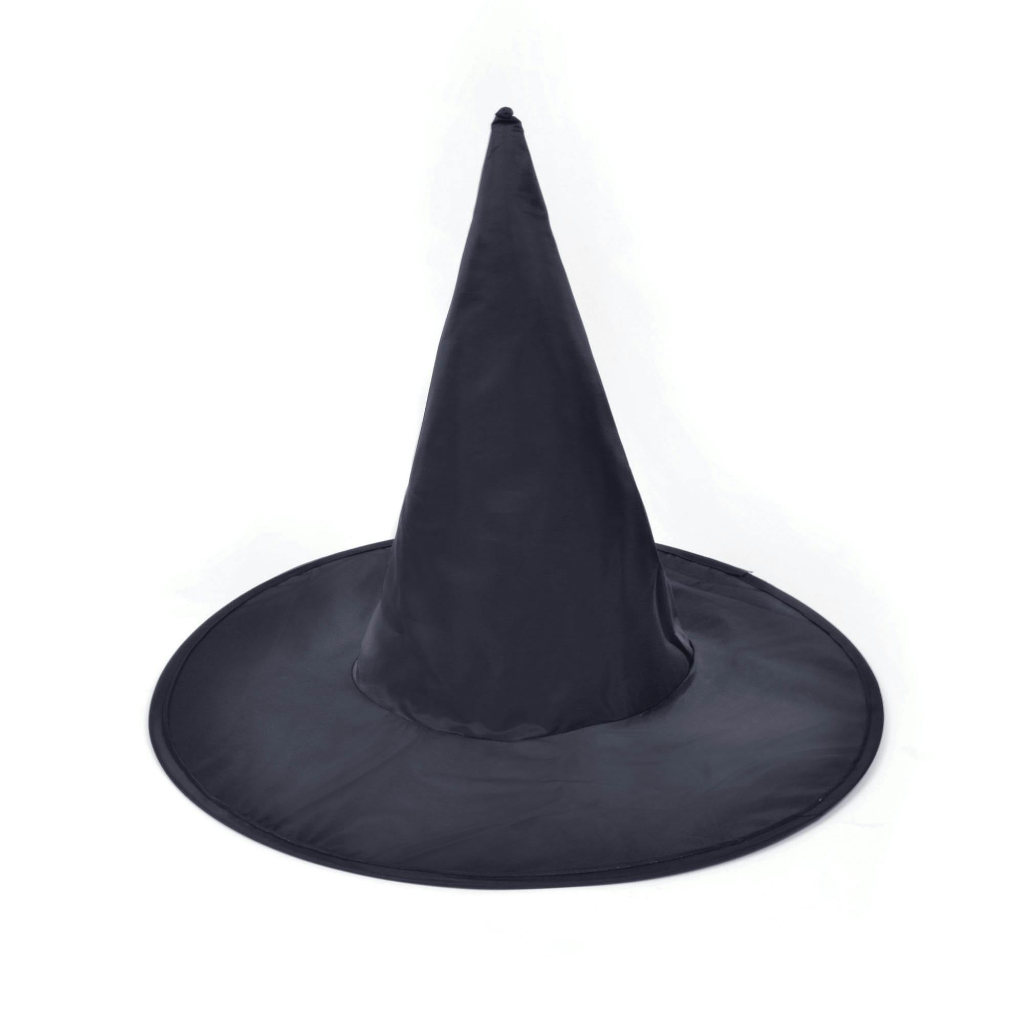 Bristol Novelty Unisex Black Adults Plain Witch/Wizard Hat - One Size