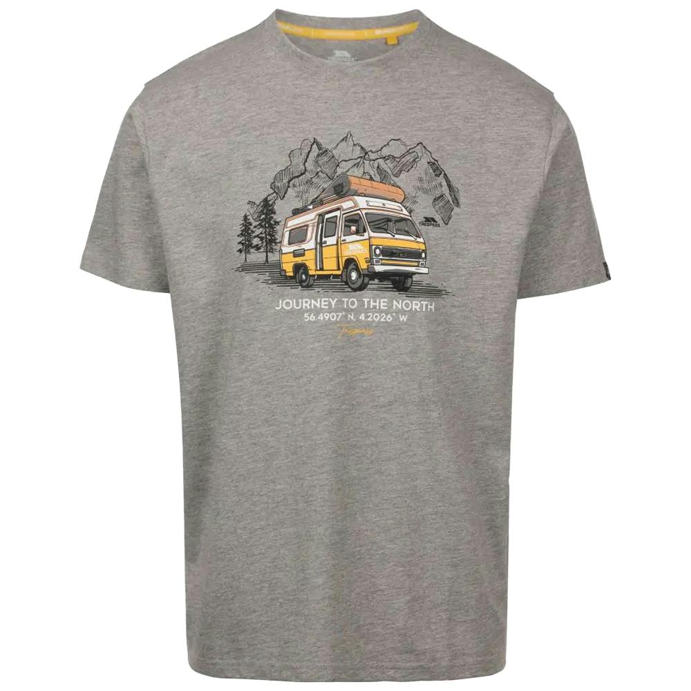 Trespass (L, Grey Marl) Mens Tokso T-Shirt - Image 2