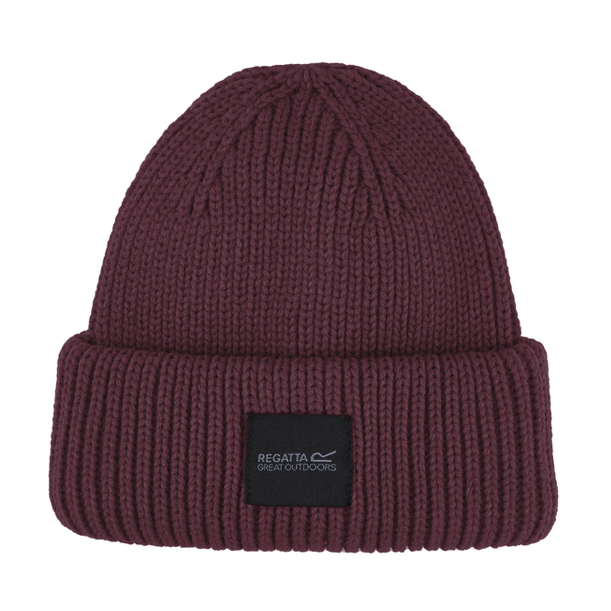 Regatta Unisex Adult Connora Fisherman Christian Lacroix Knitted Beanie - Fig - Fig - One Size - 100% Acrylic