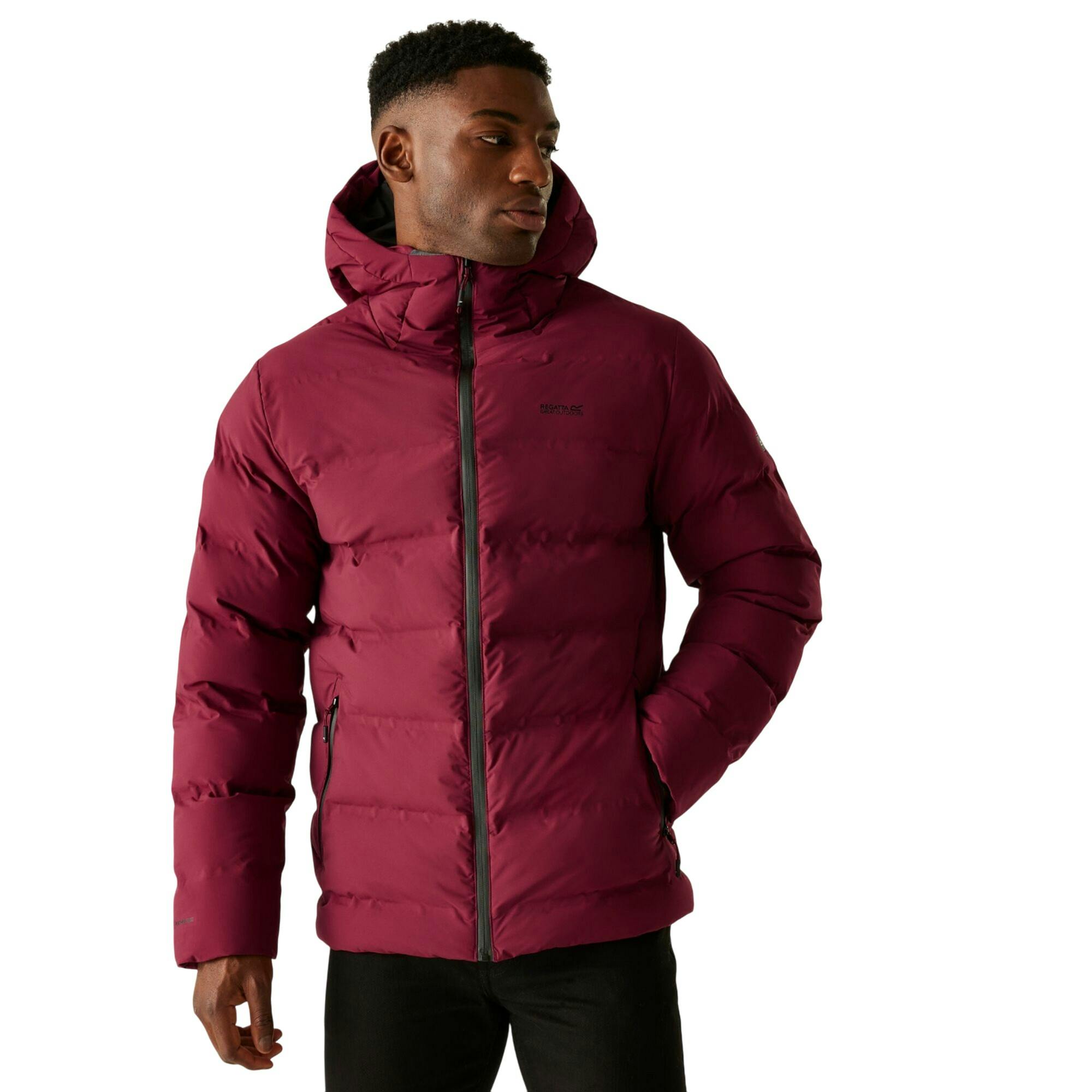 Regatta Men's Dark Altoro Thermal Waterproof Jacket - Maroon - Xxl - Maroon - 88% Polyester/12% Elastane