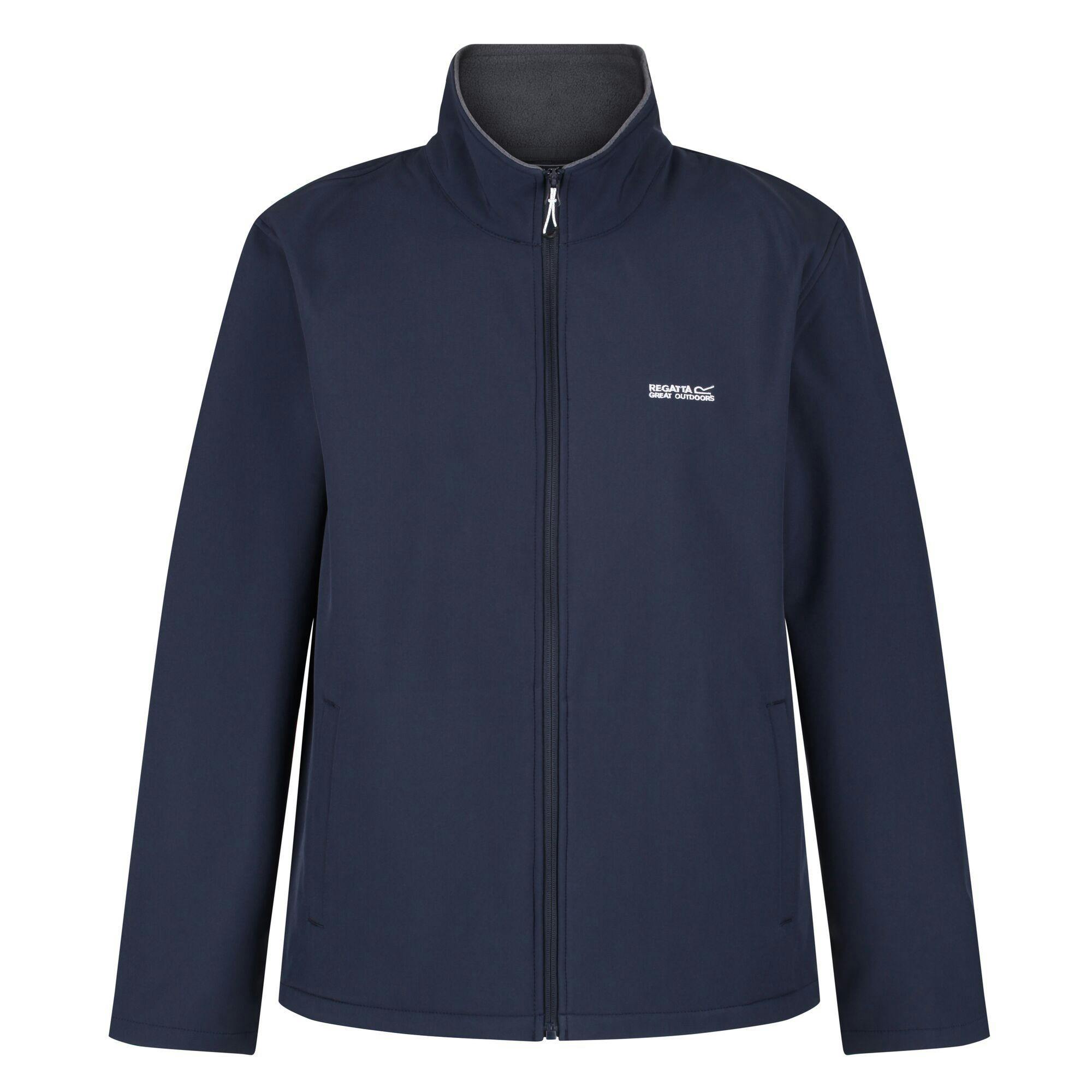 Regatta Men's Cera V Wind Resistant Soft Shell Jacket - Navy - S - Navy - 96% Polyester/4% Elastane