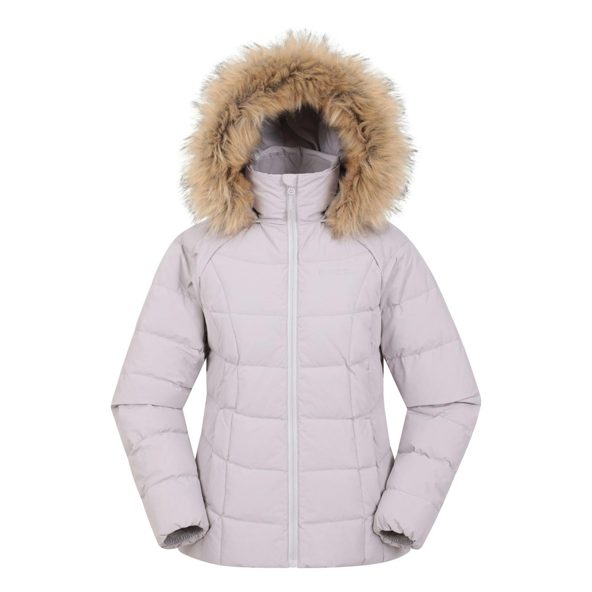 Mountain Warehouse Women's Light/Beige / Isla Extreme Short Down Jacket - 10 Uk - 100% Polyester