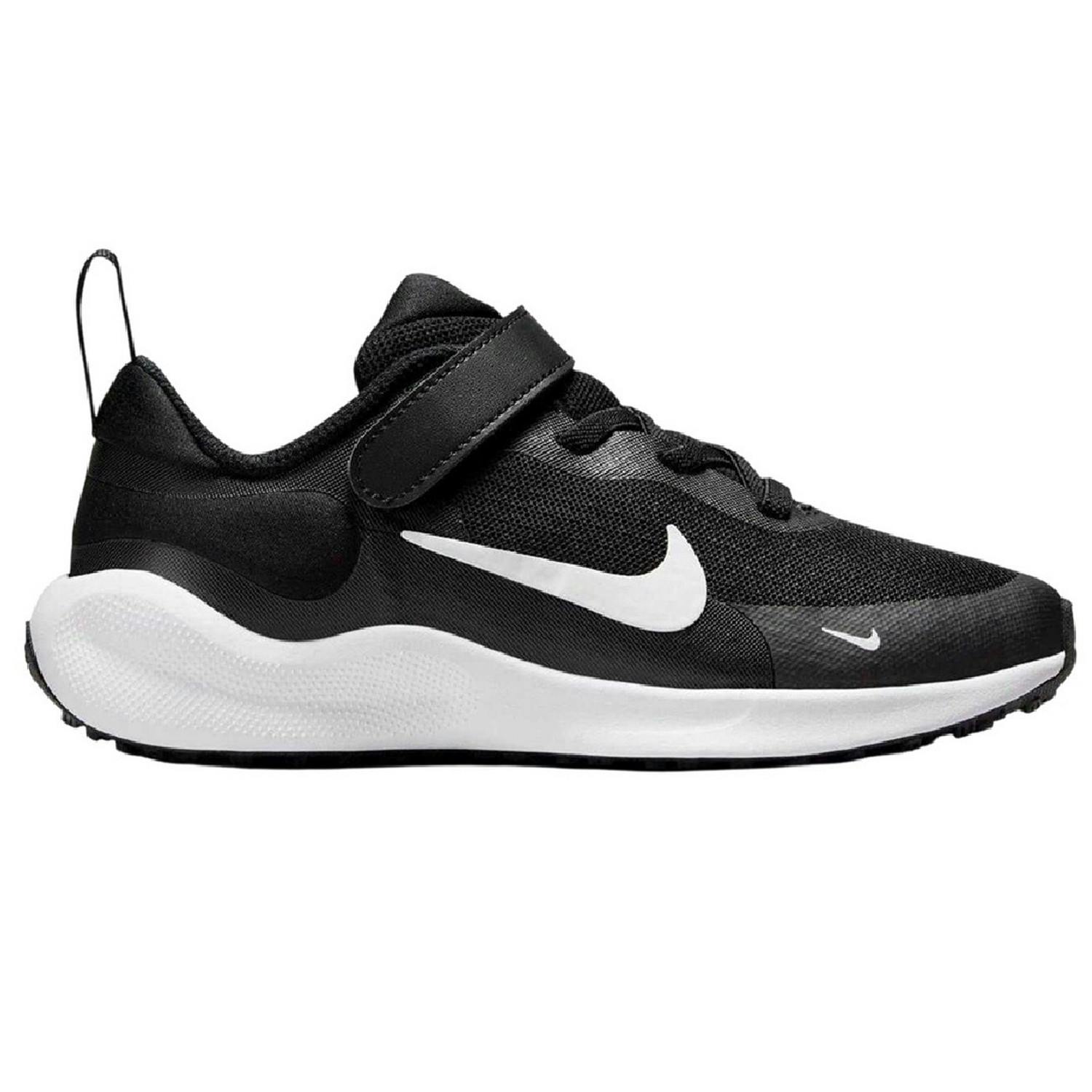 Nike Black/White Kids Revolution 7 Psv Trainers - 7 Uk Child - 100% Mixed