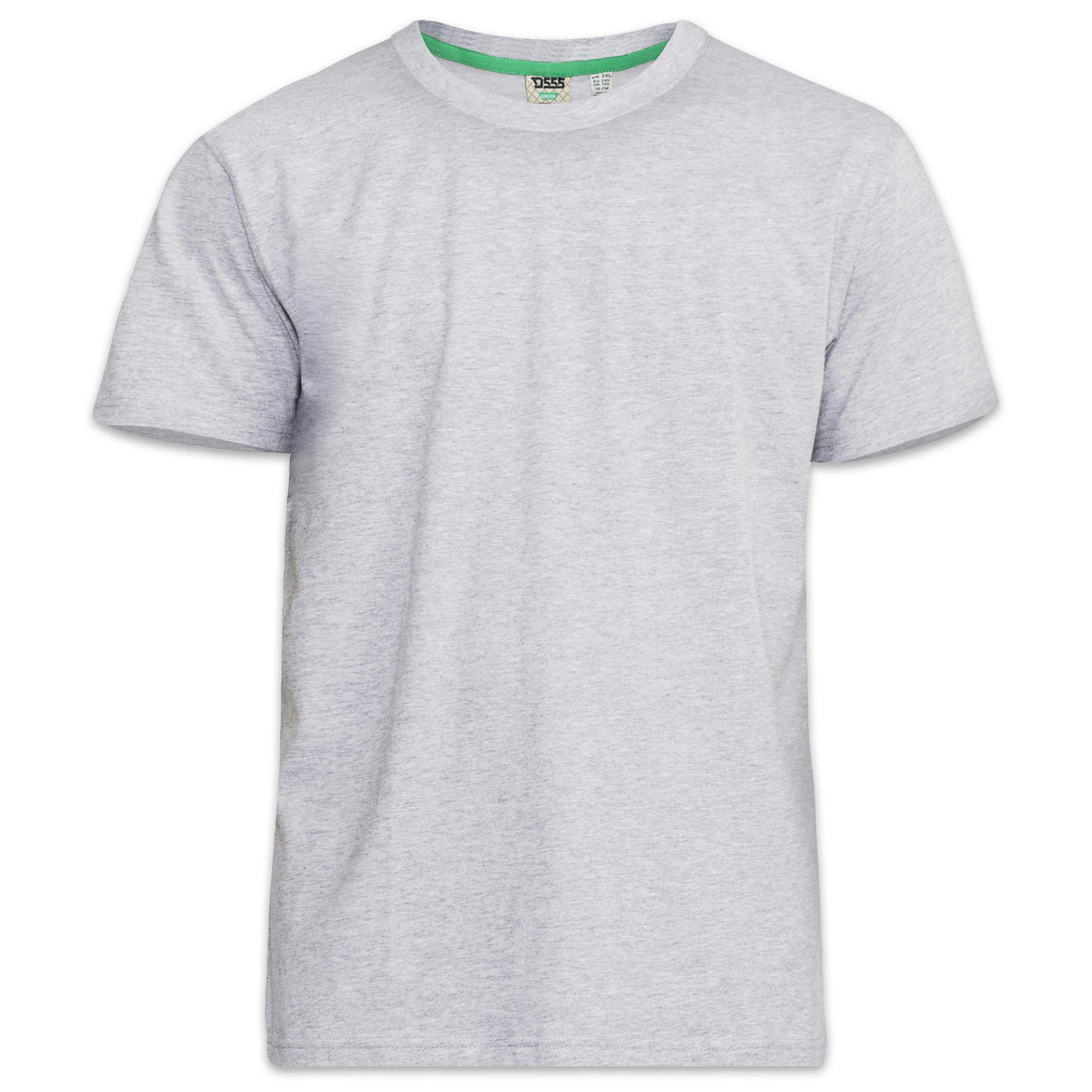 Duke Men's Grey D555 Flyers Crew Neck Kingsize T-Shirt - 8XL - 100% Cotton