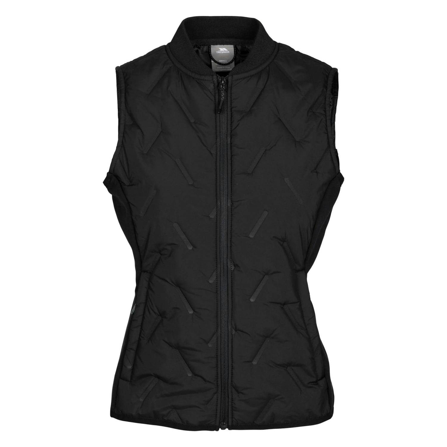 Trespass Women's Black / Miran Hybrid Active Gilet - Xxl - 80% Polyester/15% Viscose/5% Elastane