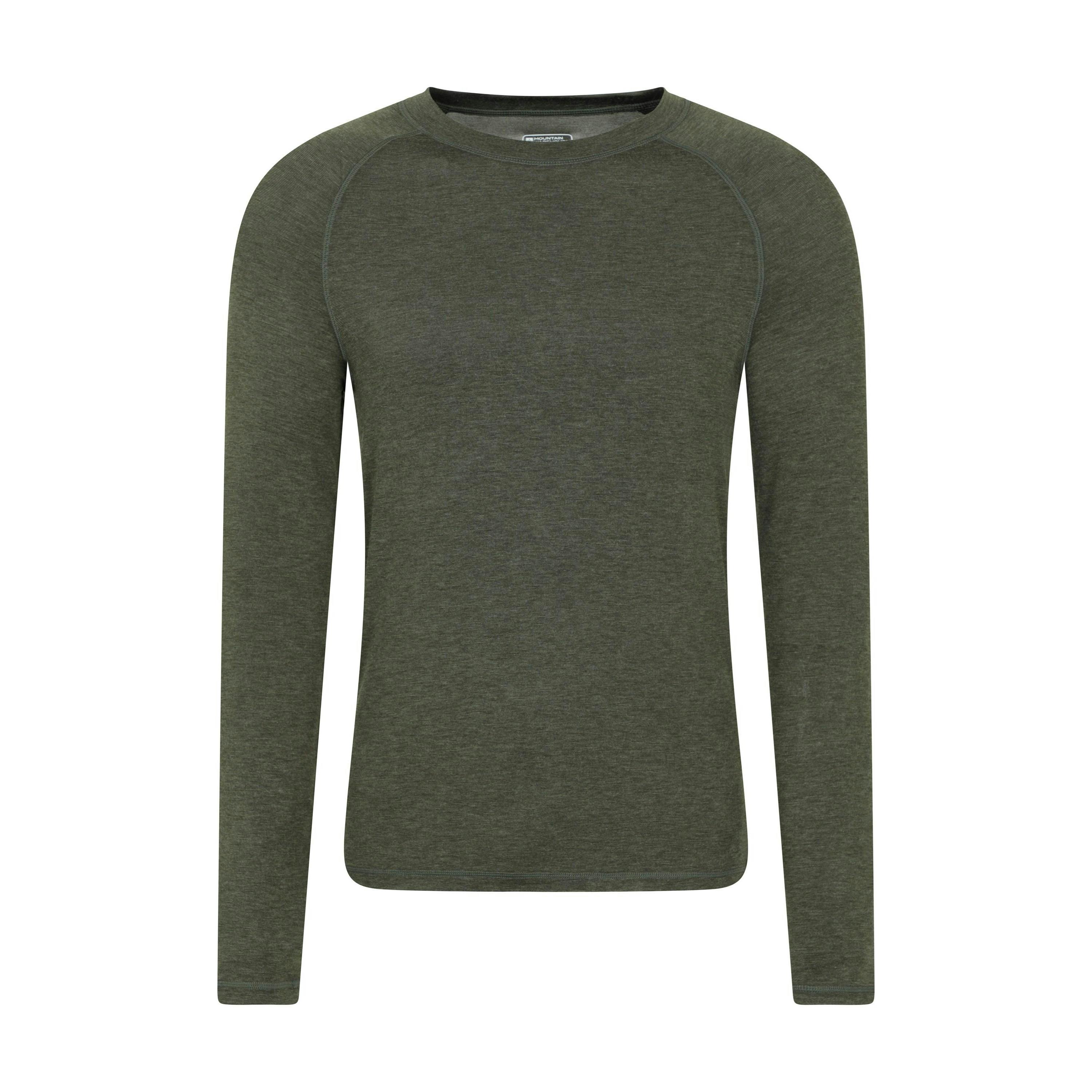 Mountain Warehouse Men's Green Keep The Heat Thermal Top - Khaki - L - Khaki - 37% Acrylic/32% Polyester/25% Viscose/6% Elastane