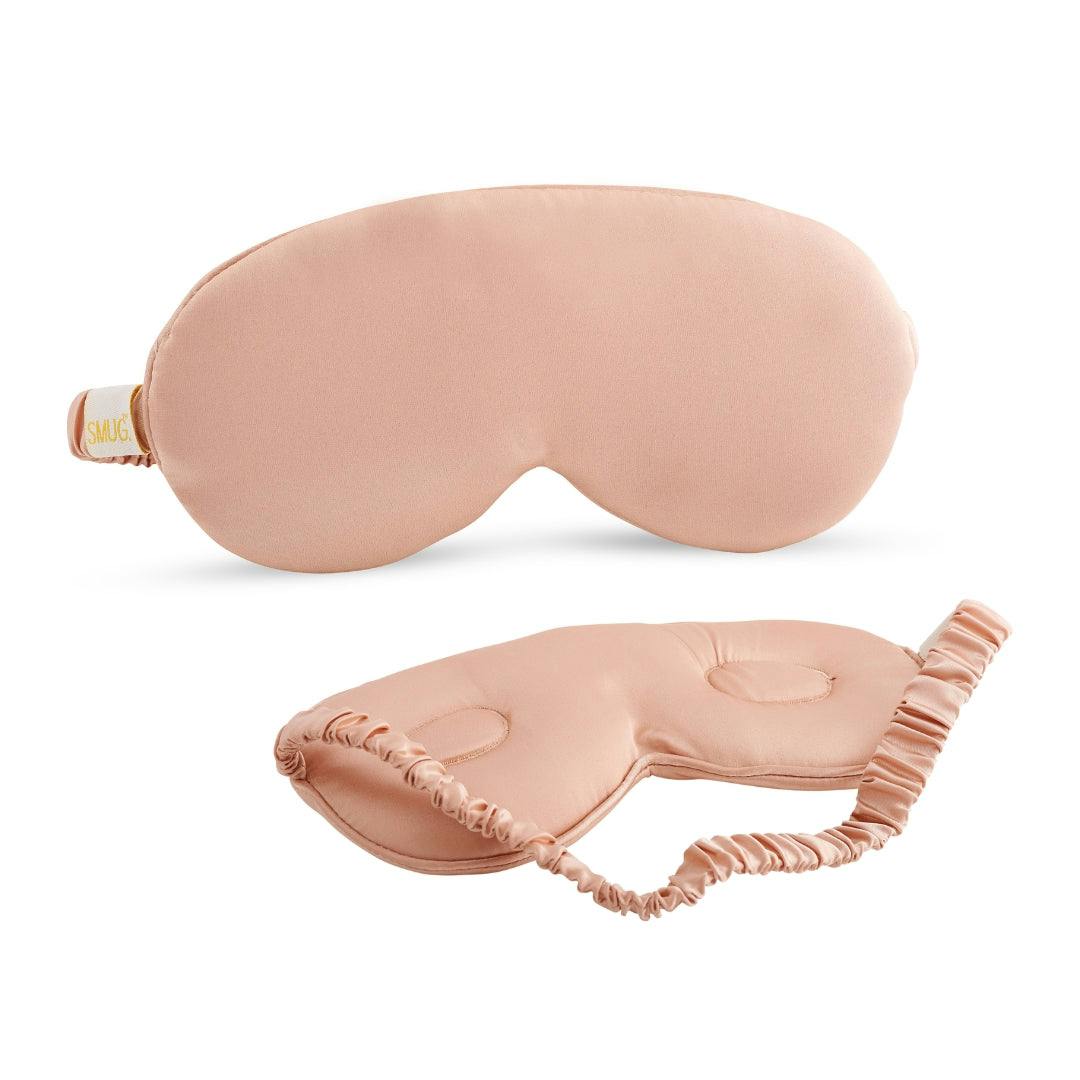 Smug Light Cloud Padded Satin Sleep Mask - Caramel