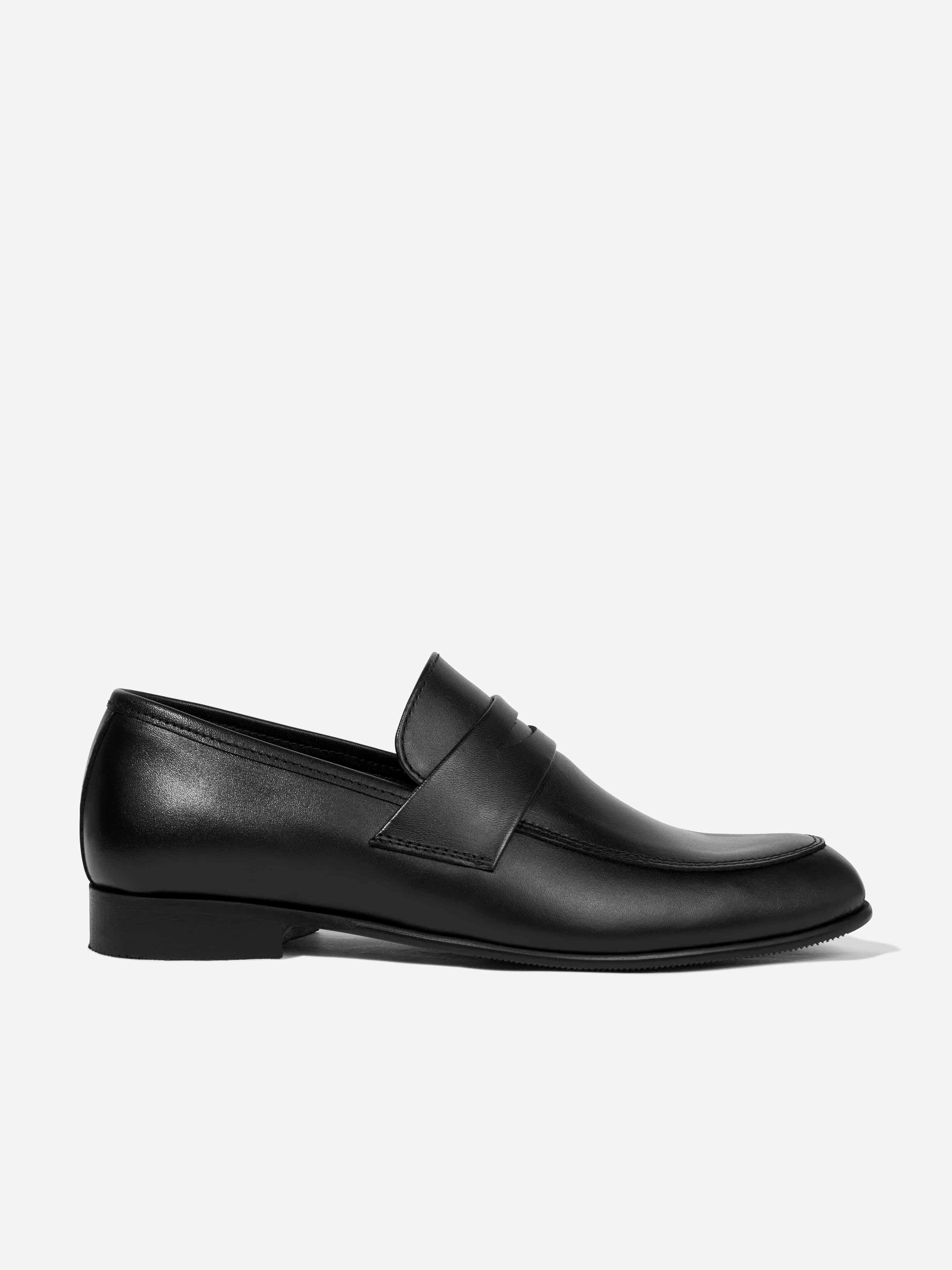 Andanines Boys Black Leather Shoes In - Eu 31 Uk 12.5
