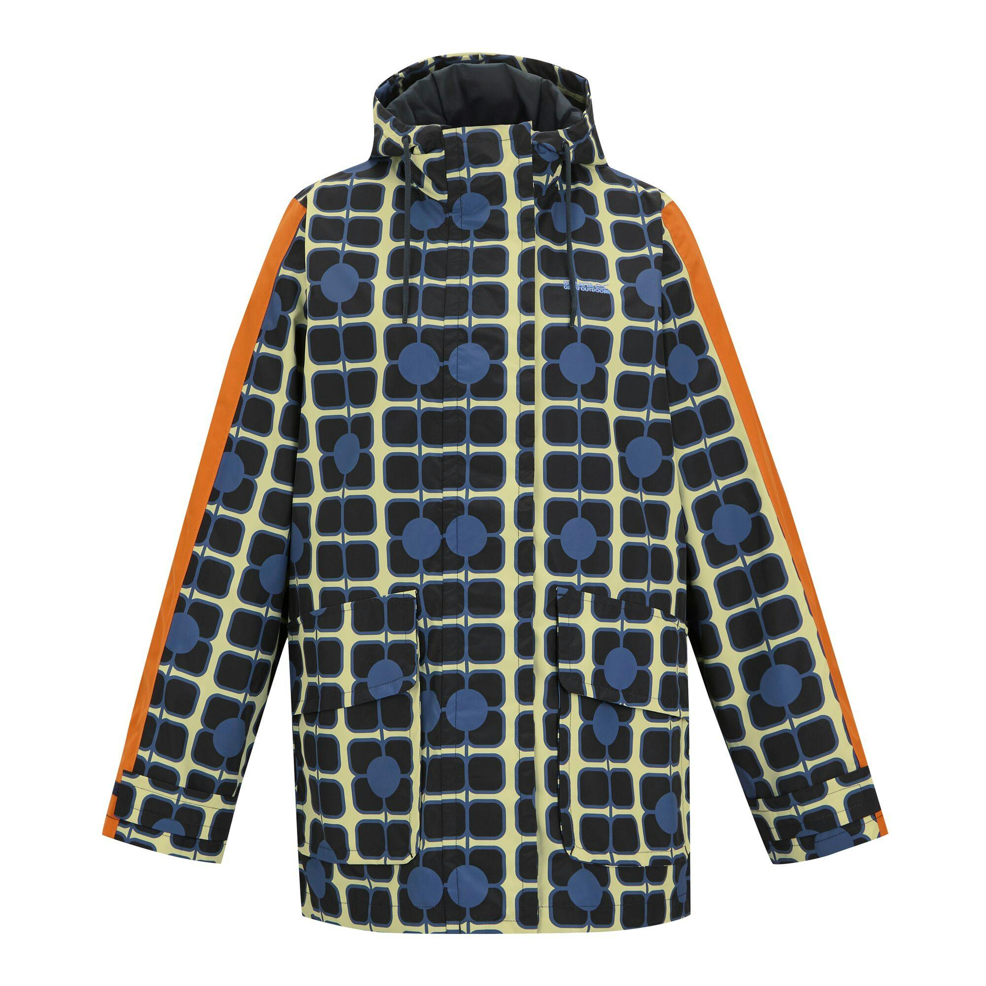 Regatta Women's Orla Kiely Mid Length Waterproof Jacket - Navy - 10 Uk - Navy - 62% Polyester/38% Recycled Polyester